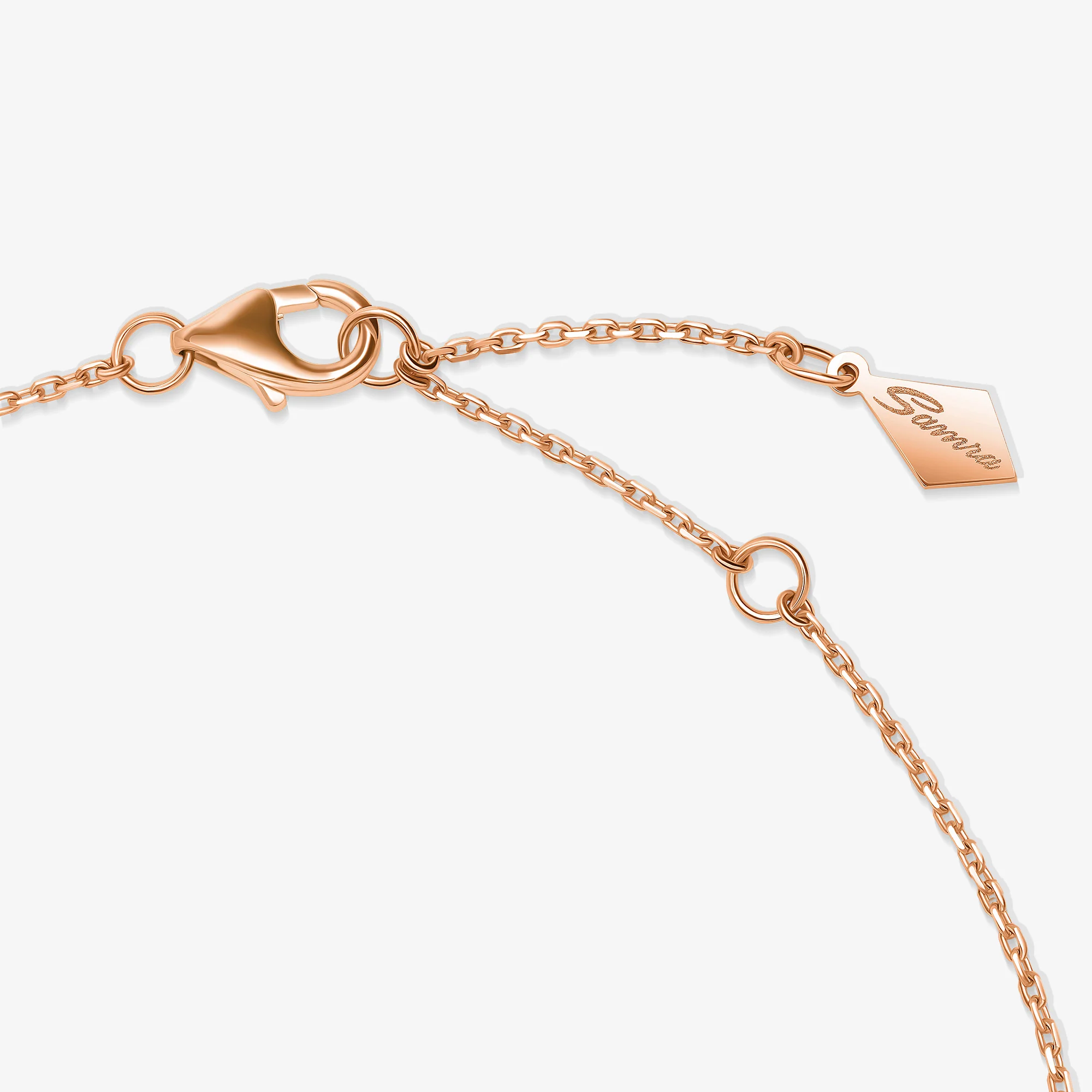 Ahjar Birwaz Rose Gold Diamond Mother of Pearl Necklace - Image 6