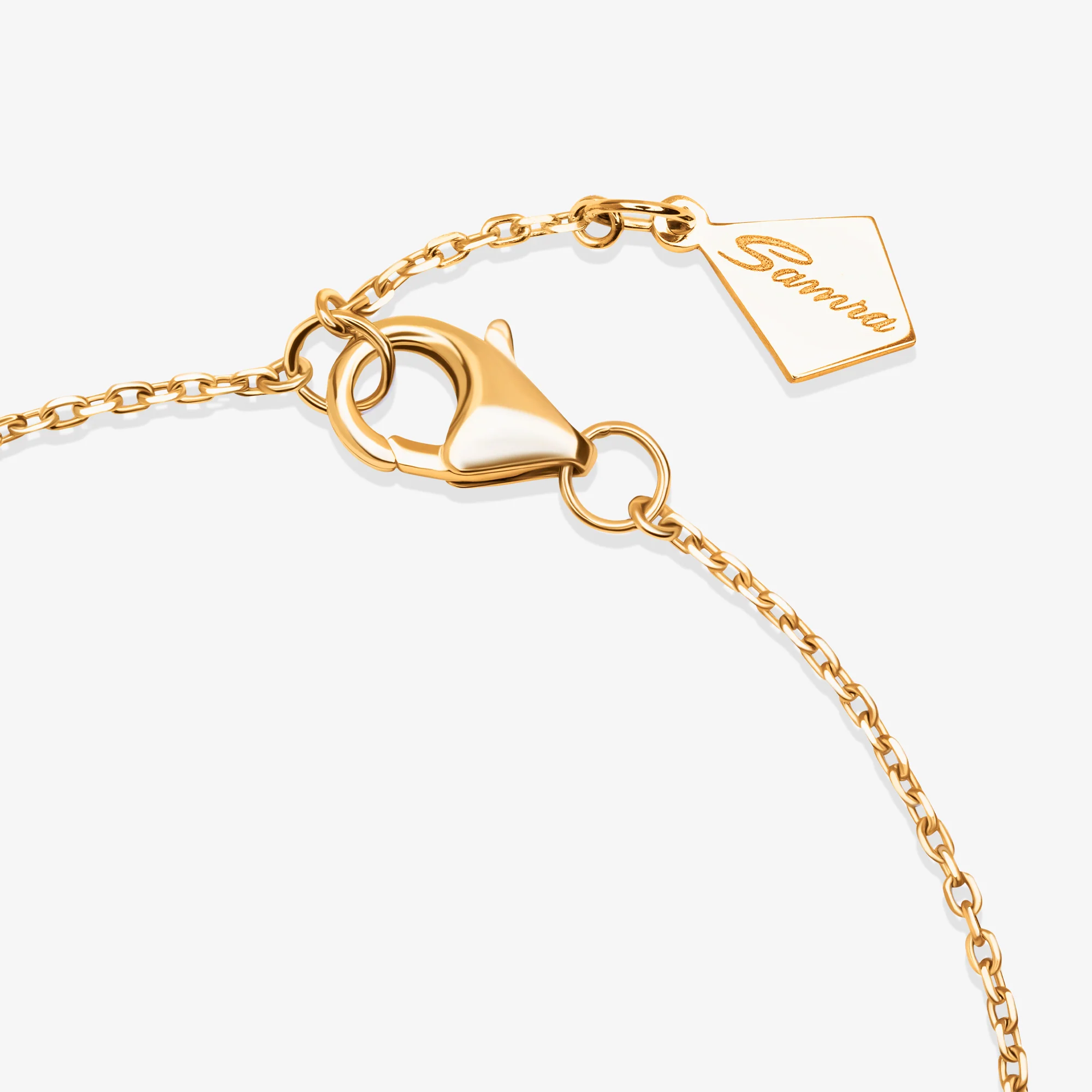 Ahjar Birwaz Yellow Gold Diamond Turquoise Bracelet - Image 5