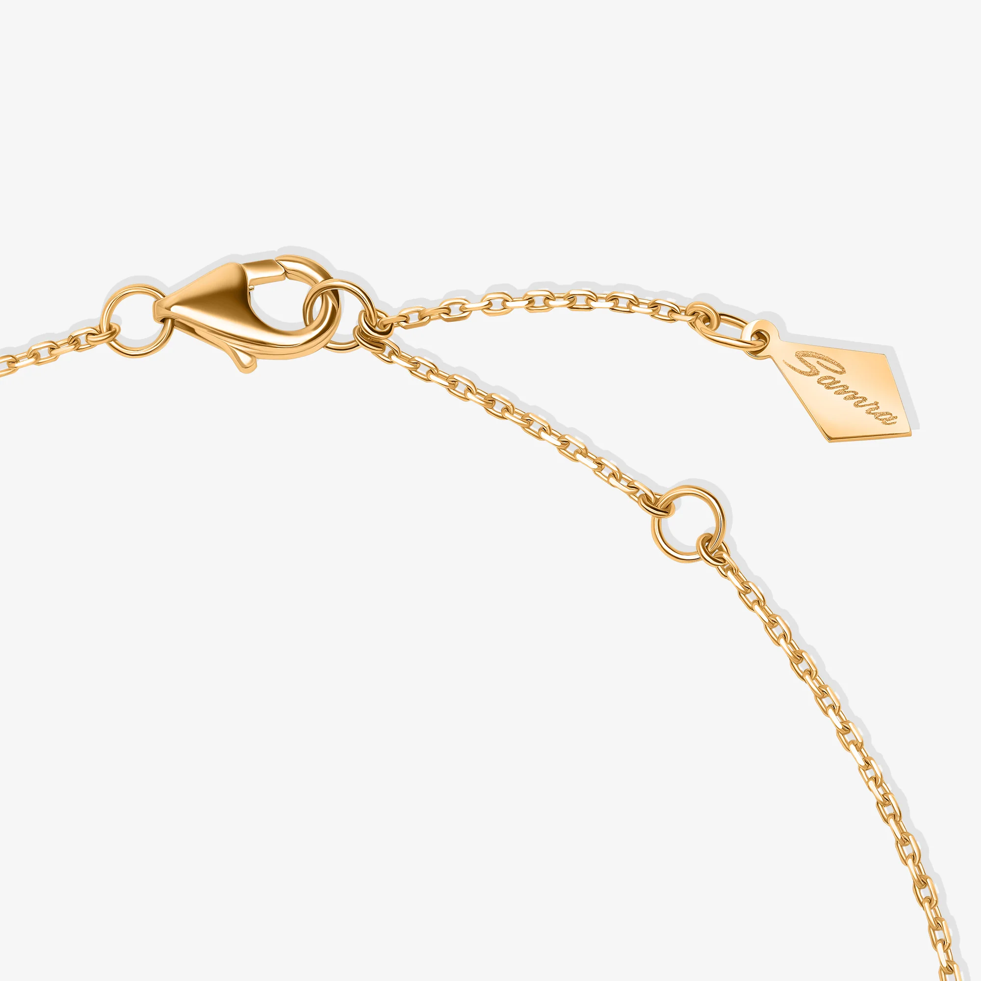 Ahjar Birwaz Yellow Gold Diamond Turquoise Necklace - Image 5