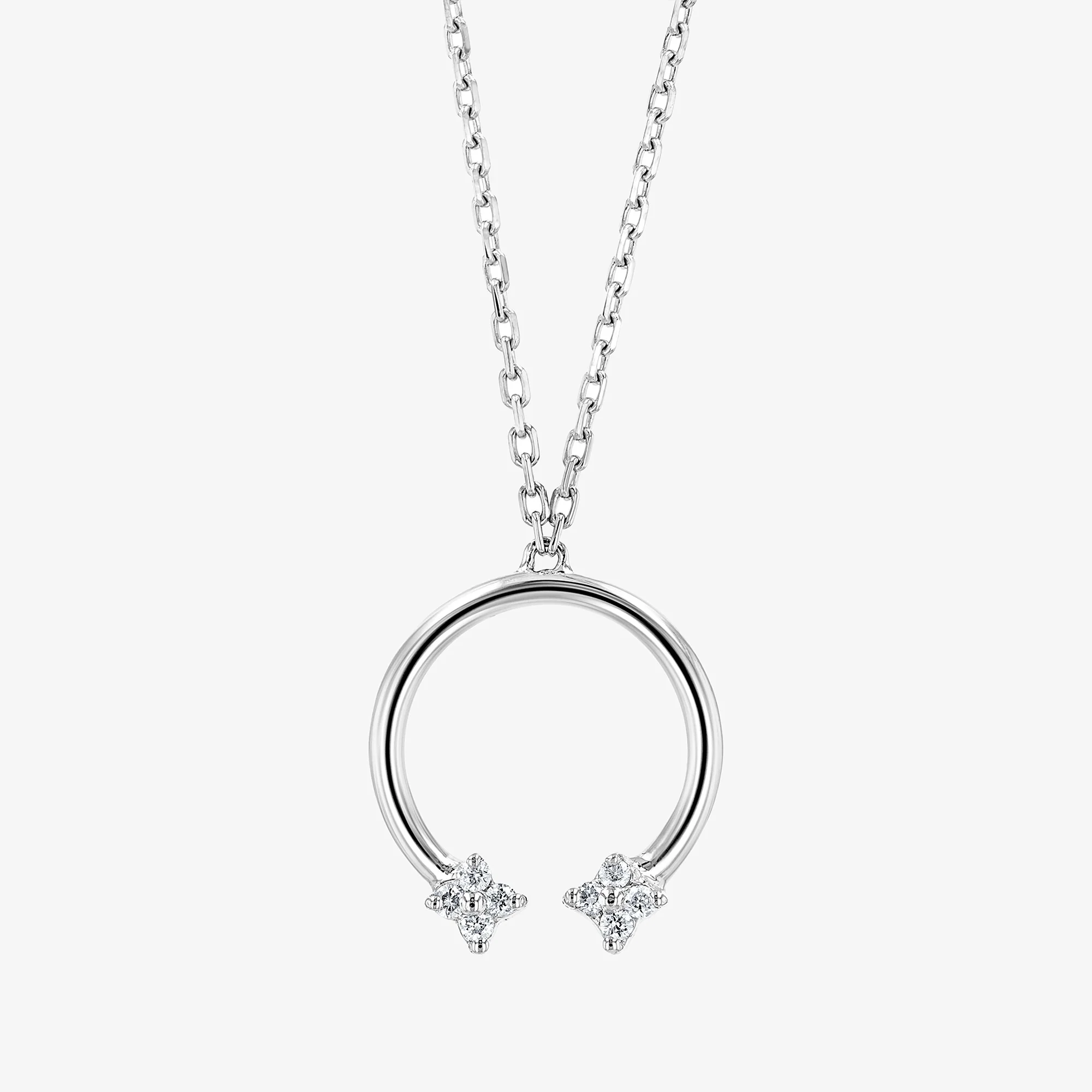 Barq  White Gold and Diamond Necklace