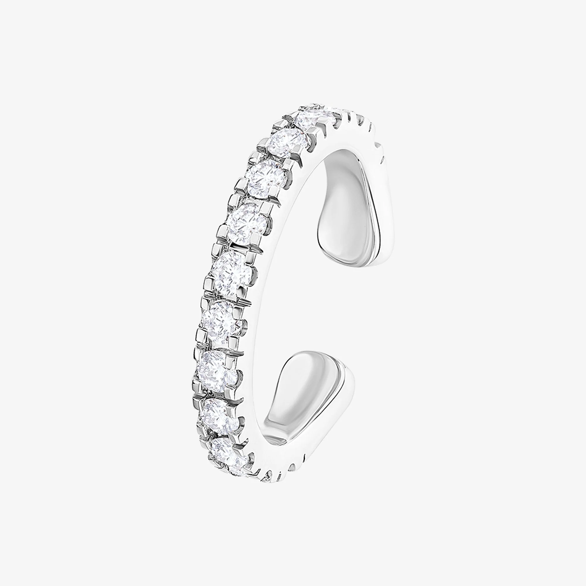Barq White Gold Brilliant Diamond Ear Cuff