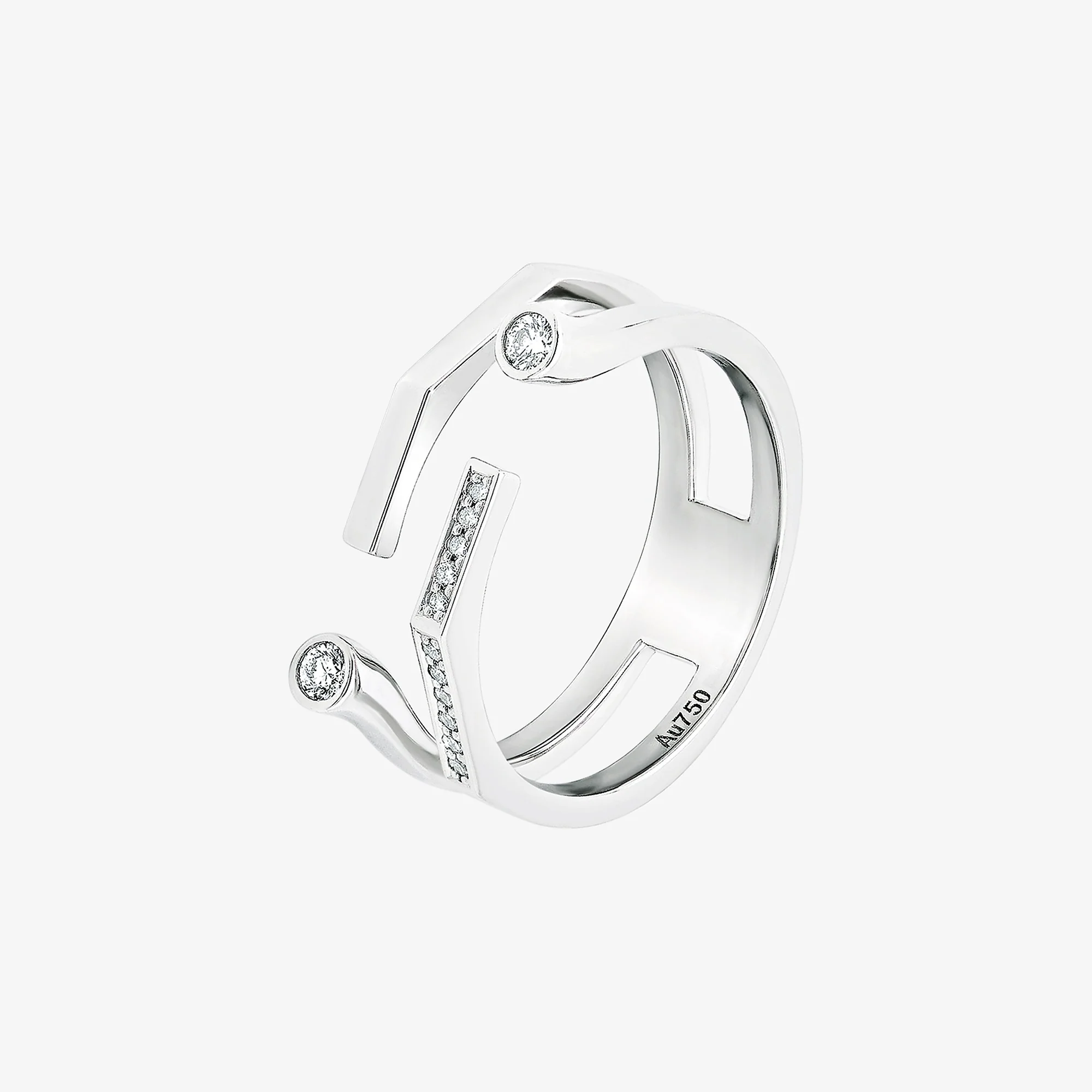 Barq White Gold Diamond Ring