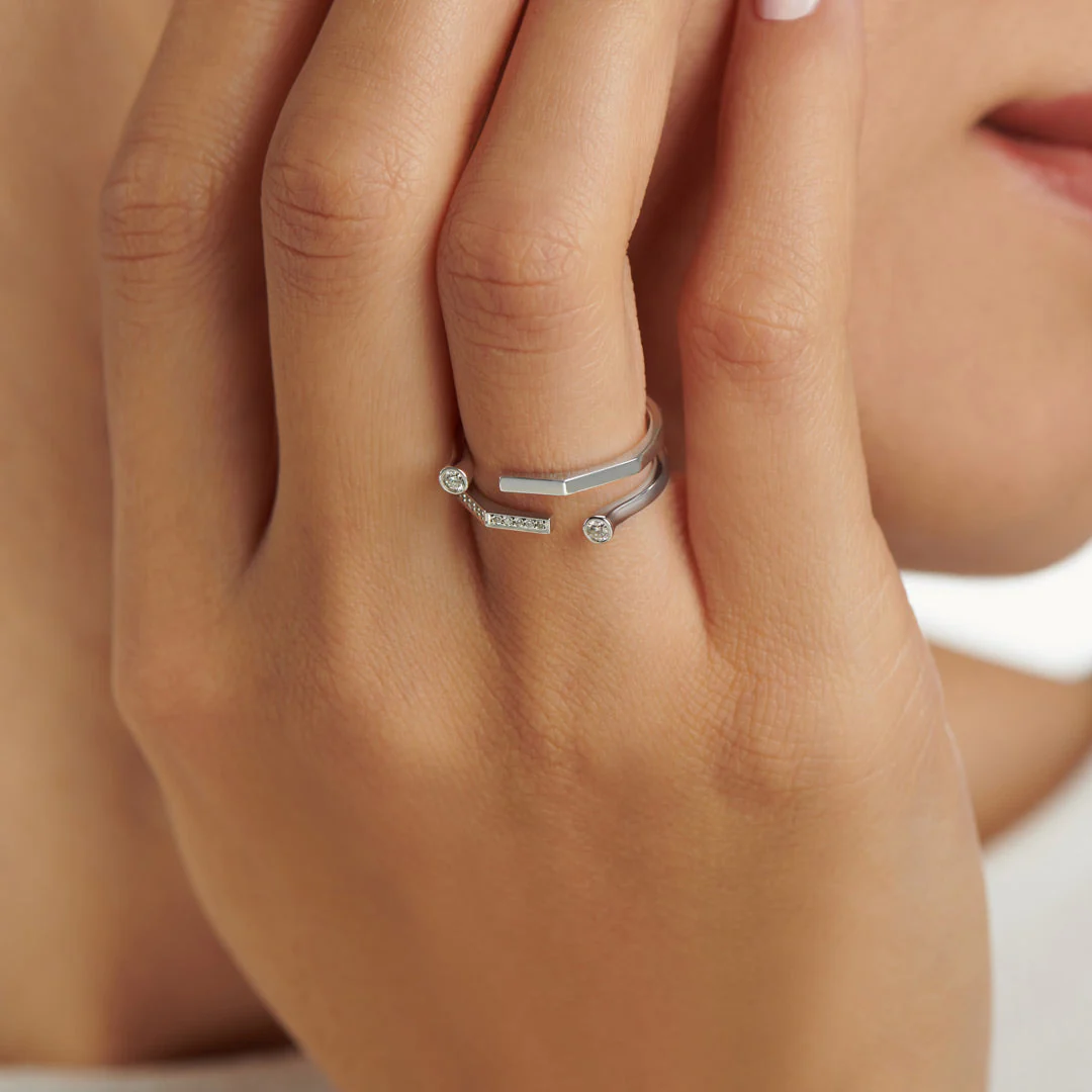 Barq White Gold Diamond Ring - Image 2