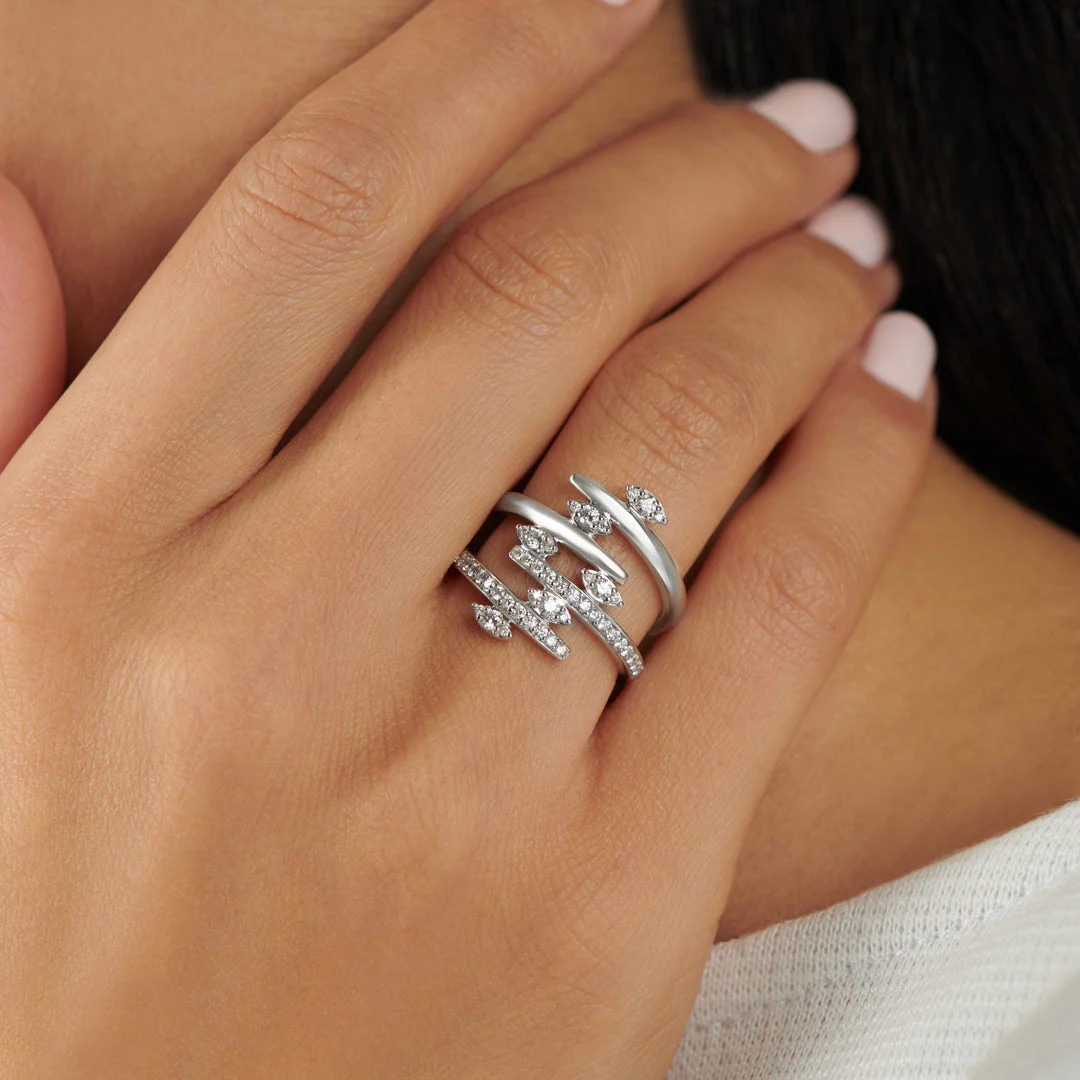 Barq White Gold Diamond Ring - Image 2