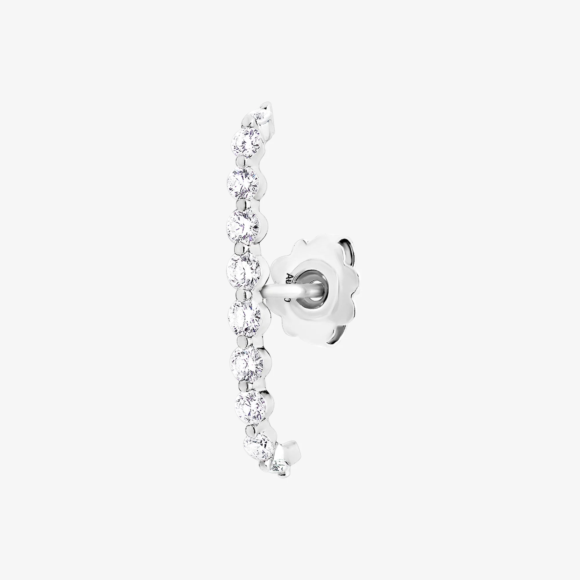 Barq White Gold Diamond Single Earring