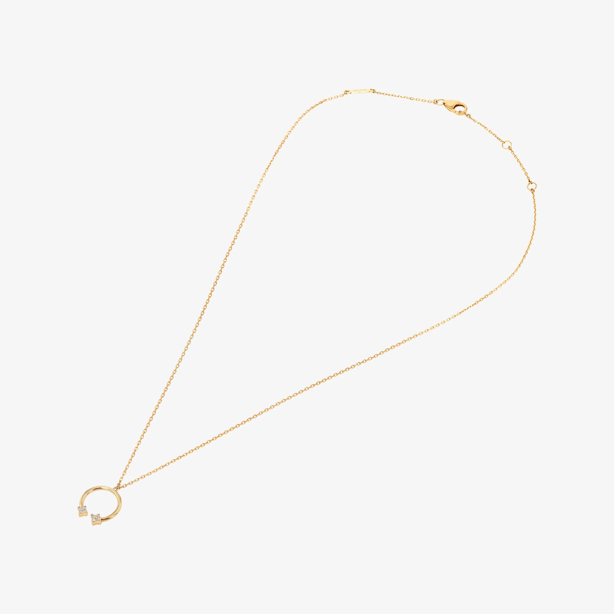 Barq  Yellow Gold and Diamond Necklace - Image 2
