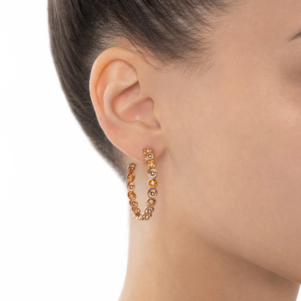 Bint Al Matar Rose Gold Large Hoop Earring - Image 3