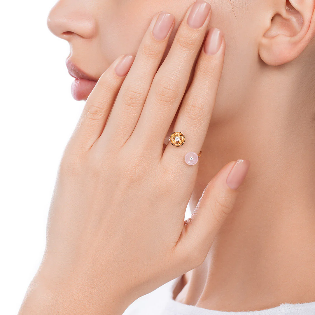 Bint Al Matar Rose Gold Ring - Image 3
