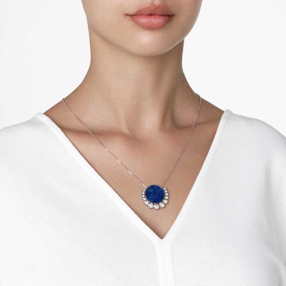 Bint Al Matar White Gold Lapis Lazuli Medium Necklace - Image 2