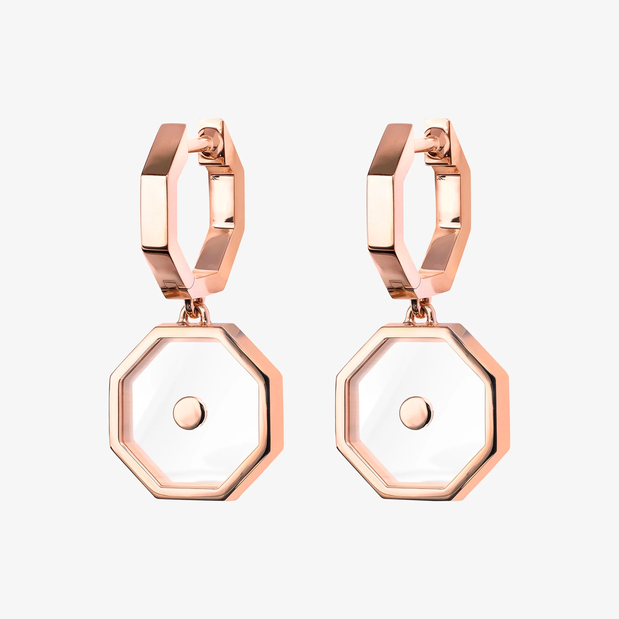 Birwaz Floating Diamond Earrings - Image 3