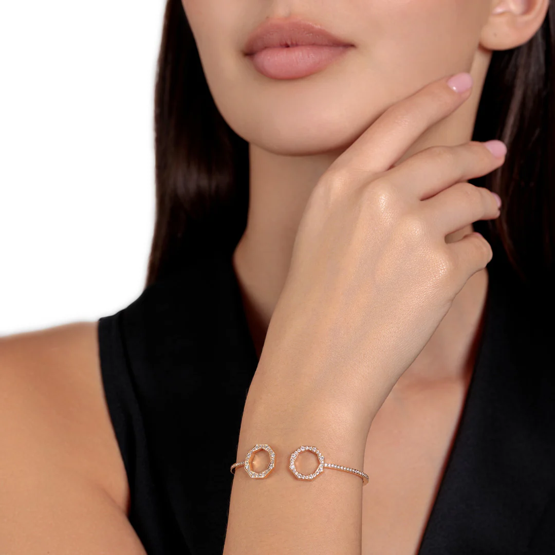 Classic Birwaz Diamond Bangle - Image 5