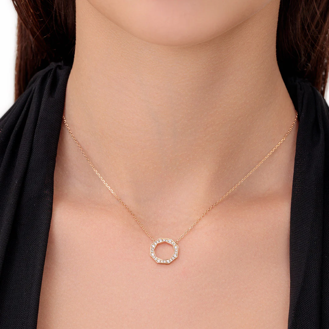 Classic Birwaz Diamond Small Necklace - Image 4