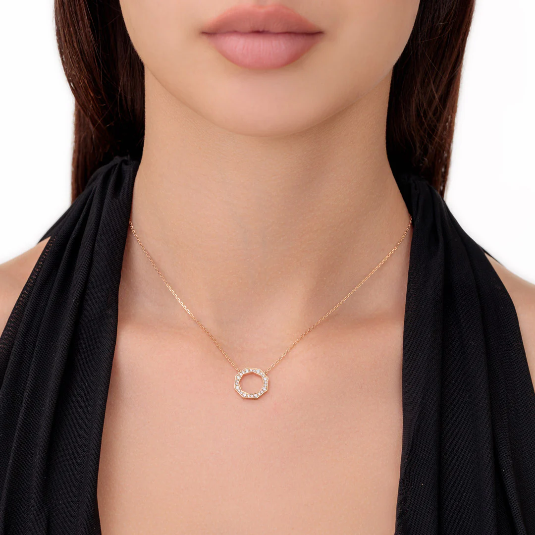 Classic Birwaz Diamond Small Necklace - Image 5