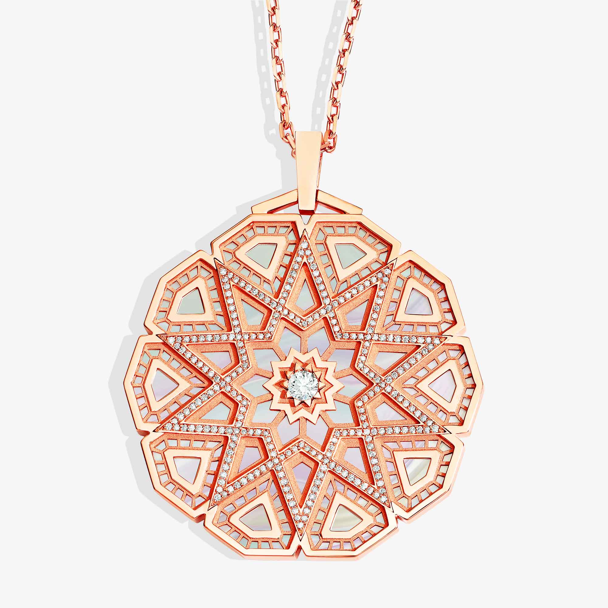 Classic Turath Diamond Medallion Necklace