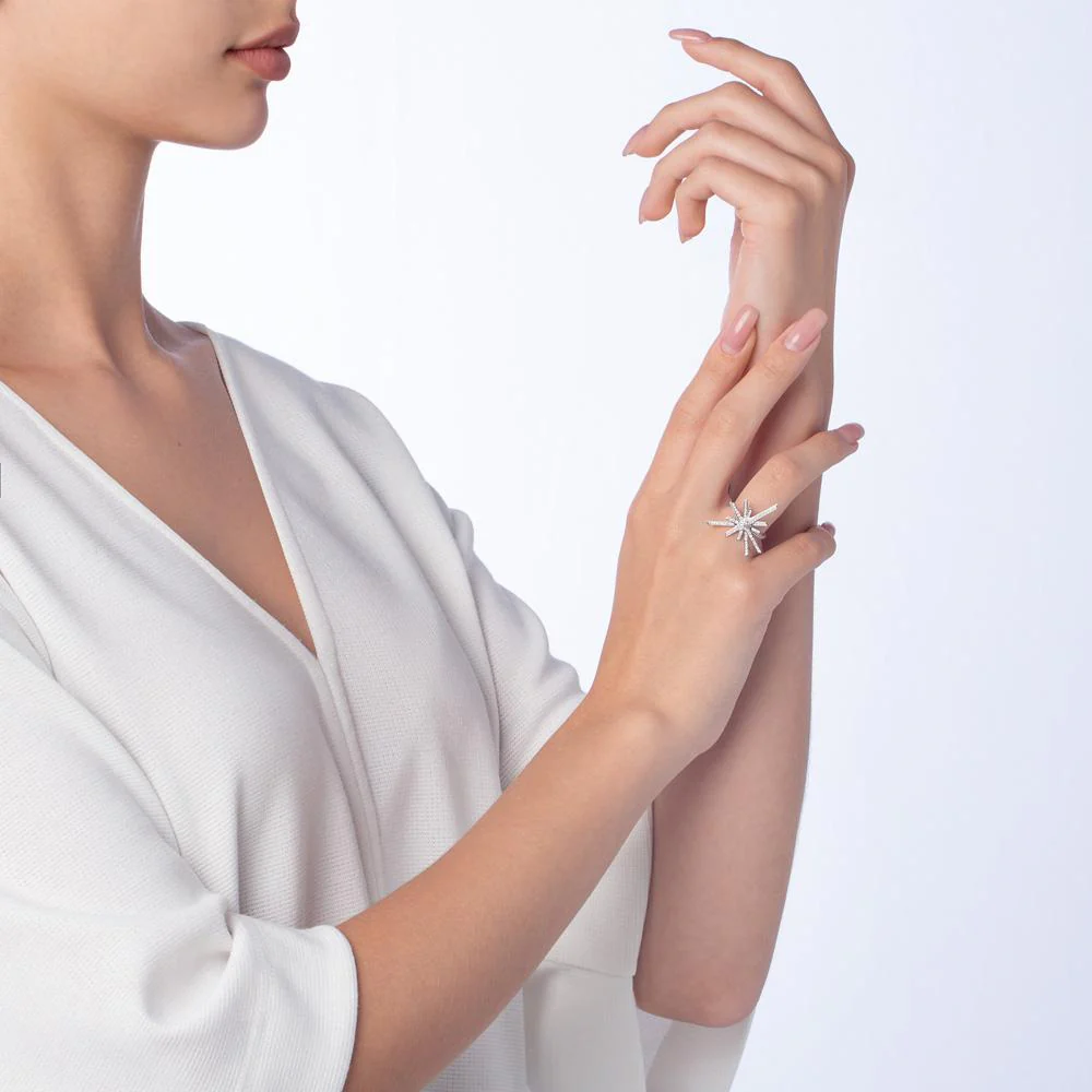 Daw Najm Large Diamond Ring - Image 4