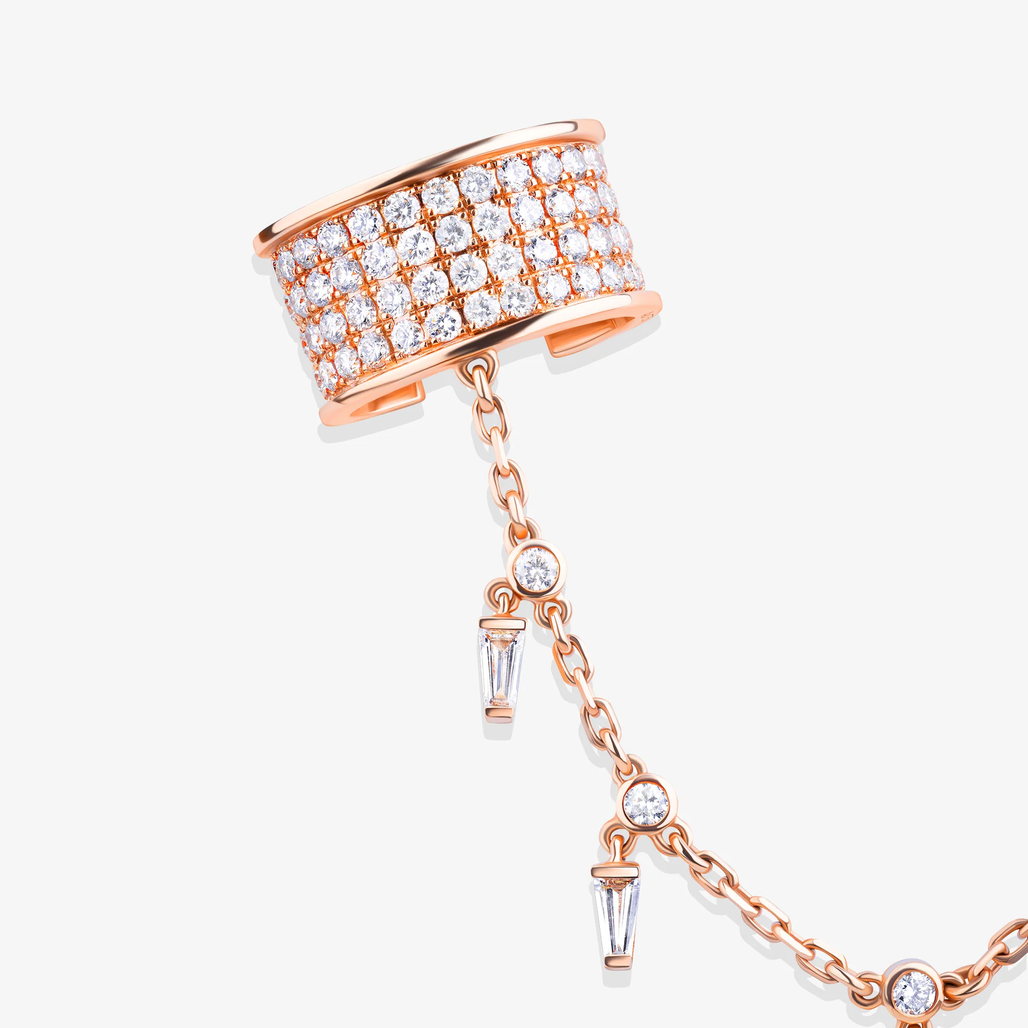 Daw Rose Gold Diamond Ear Cuff - Image 3