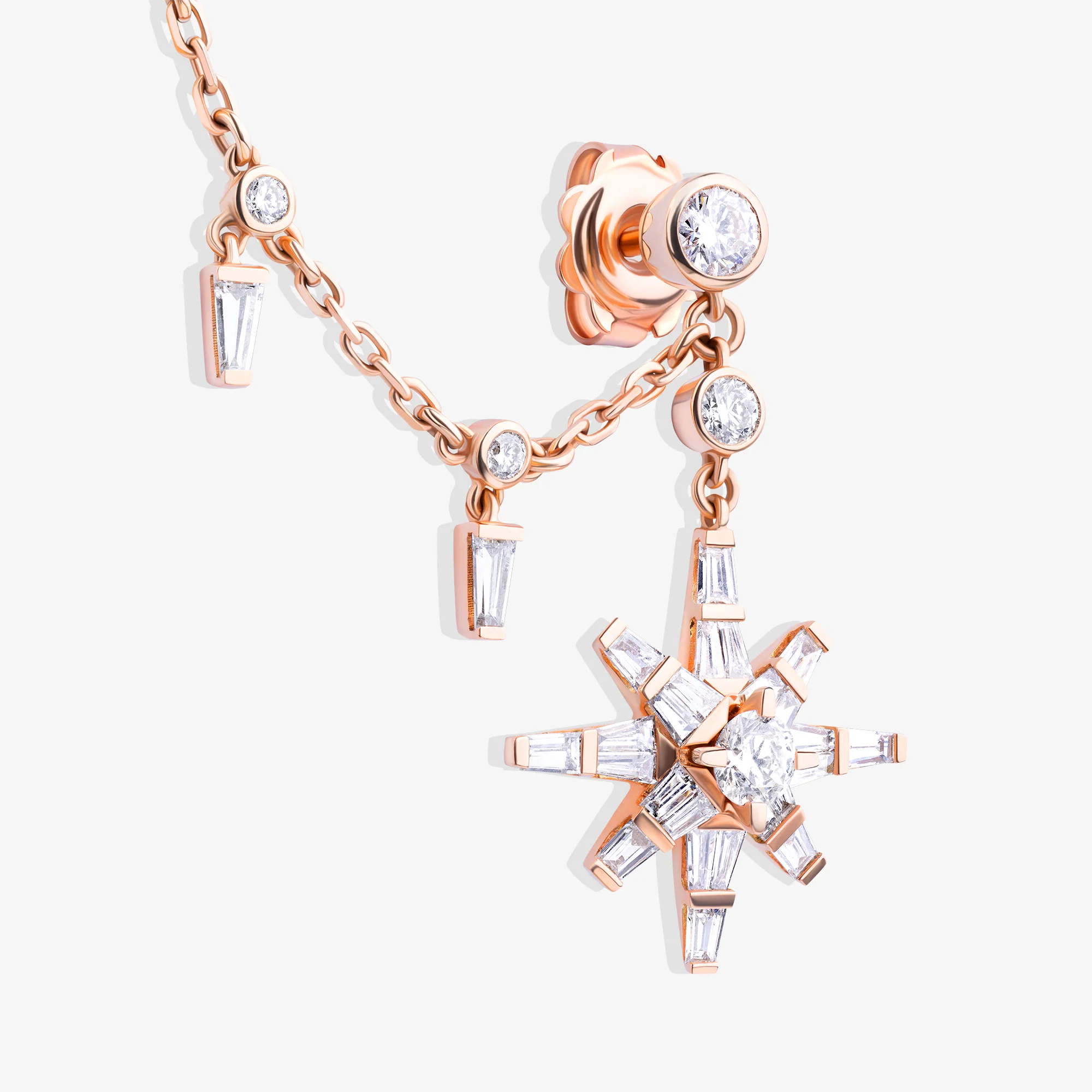 Daw Rose Gold Diamond Ear Cuff - Image 5