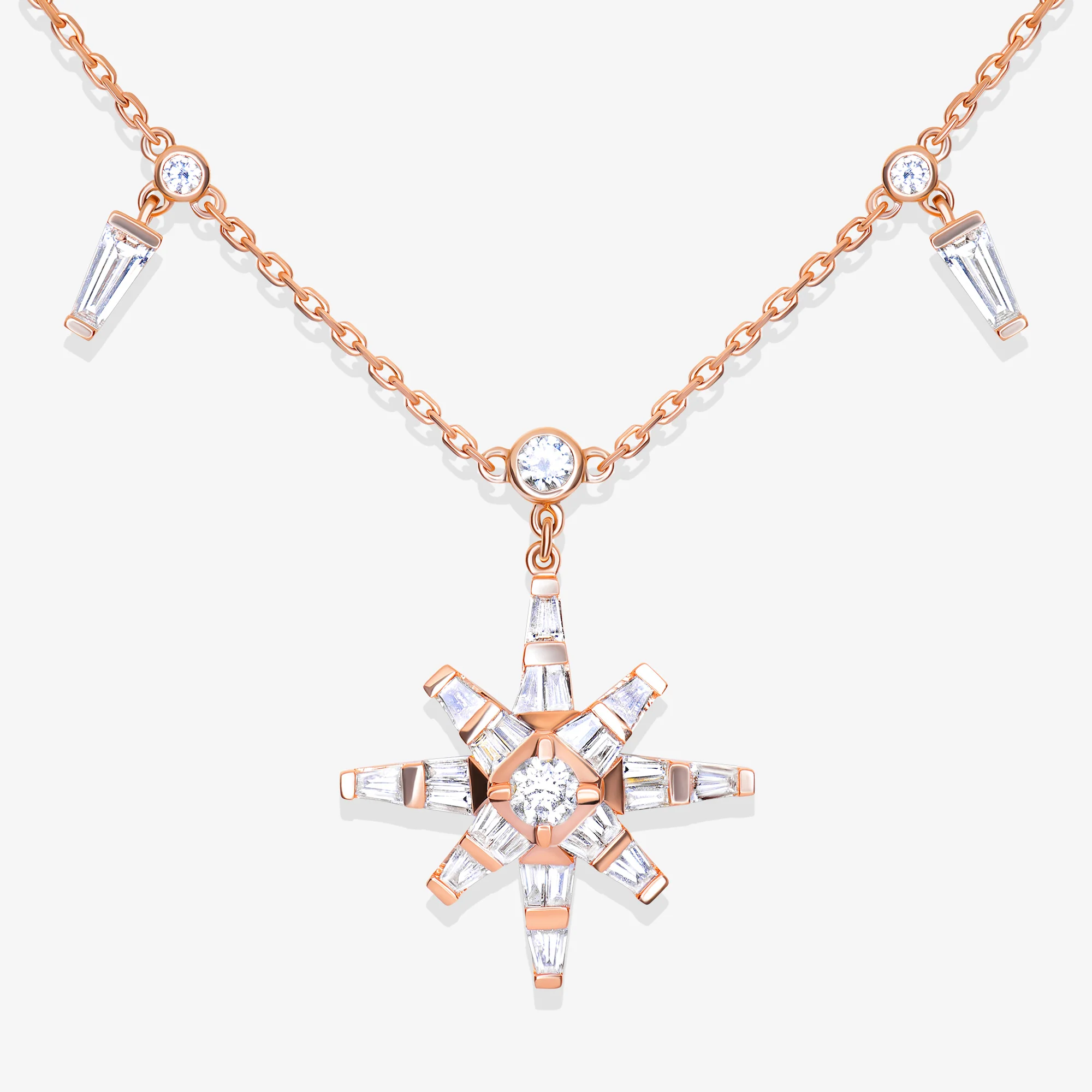 Daw Rose Gold Diamond Necklace
