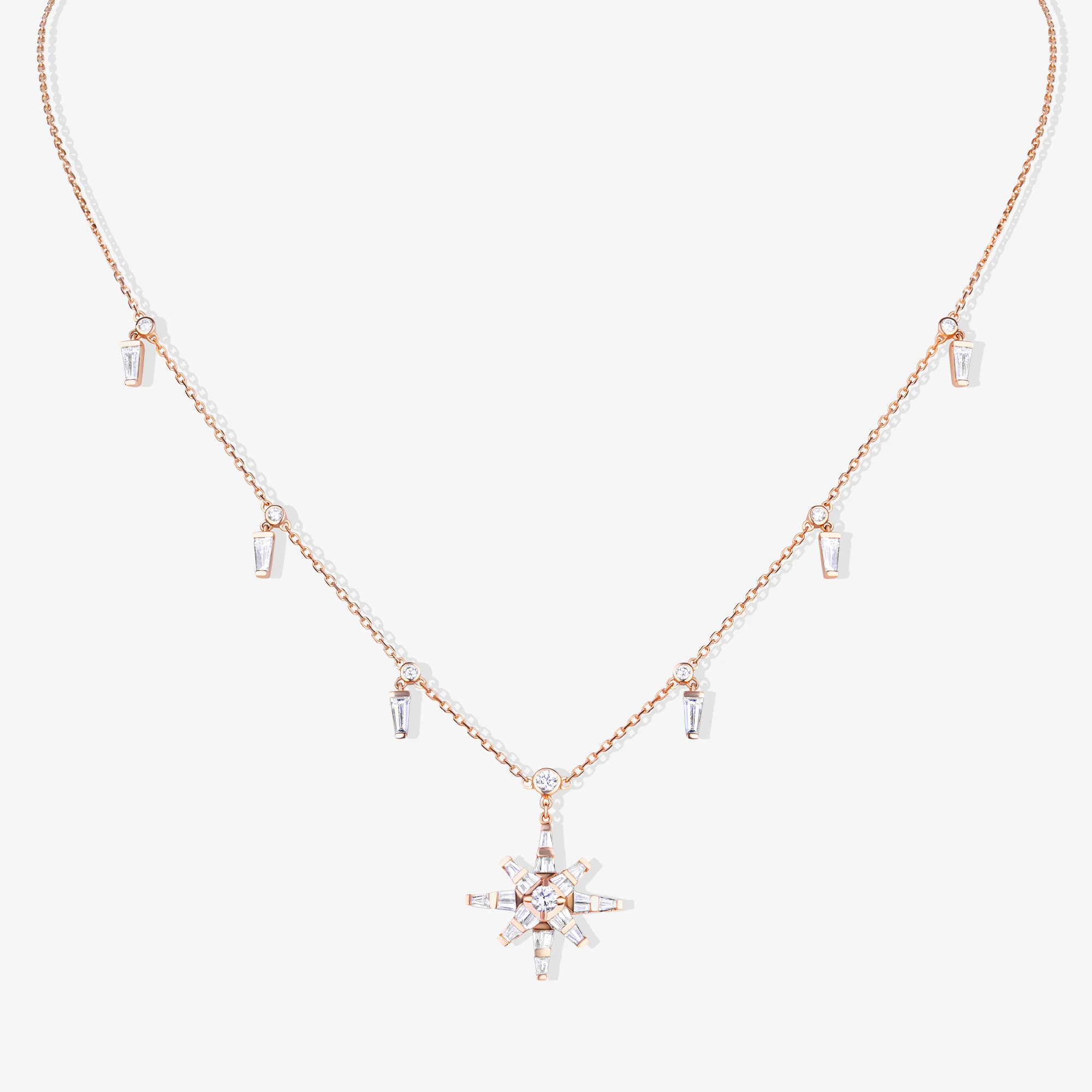 Daw Rose Gold Diamond Necklace - Image 3