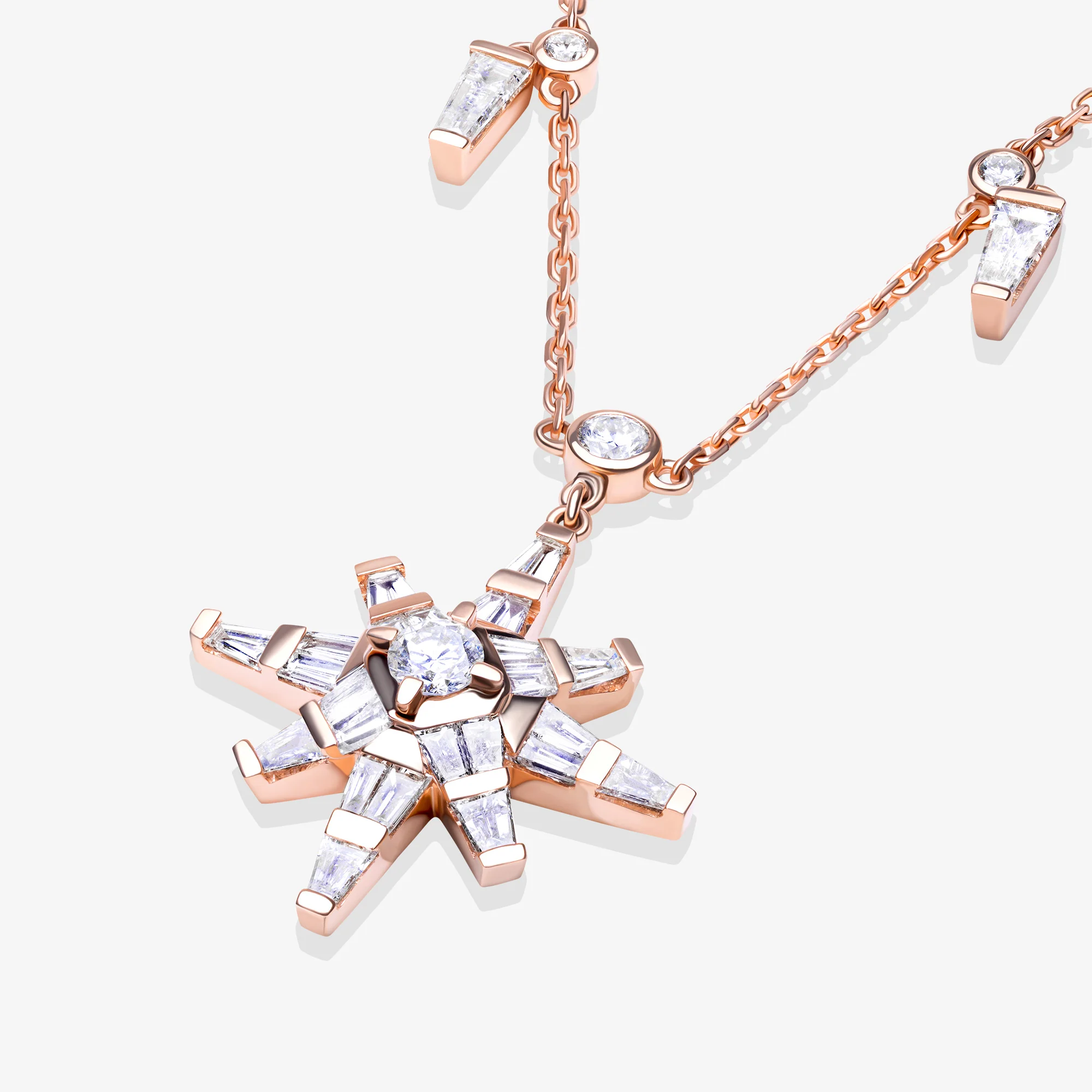 Daw Rose Gold Diamond Necklace - Image 5