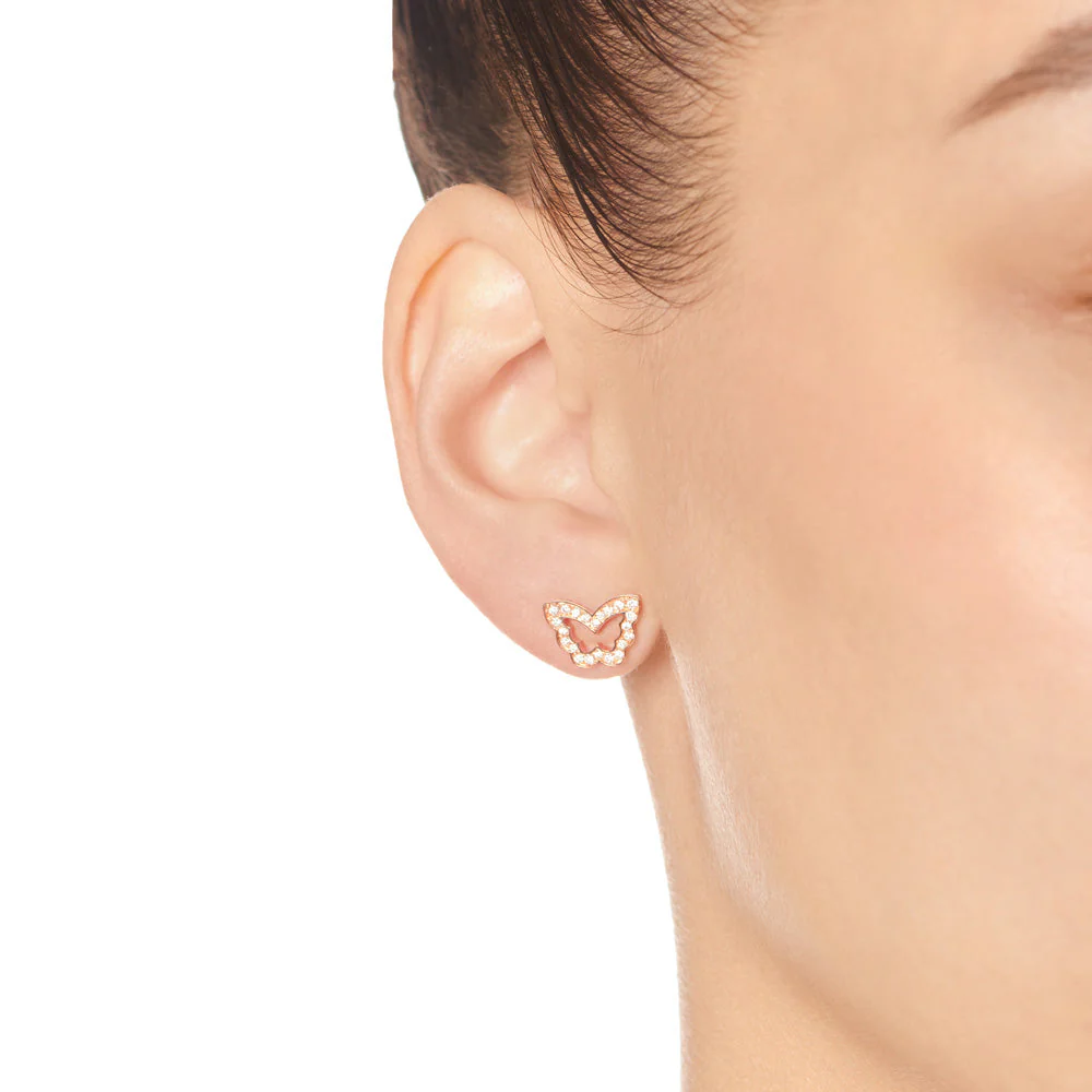 Diamond Butterfly Earring - Image 3