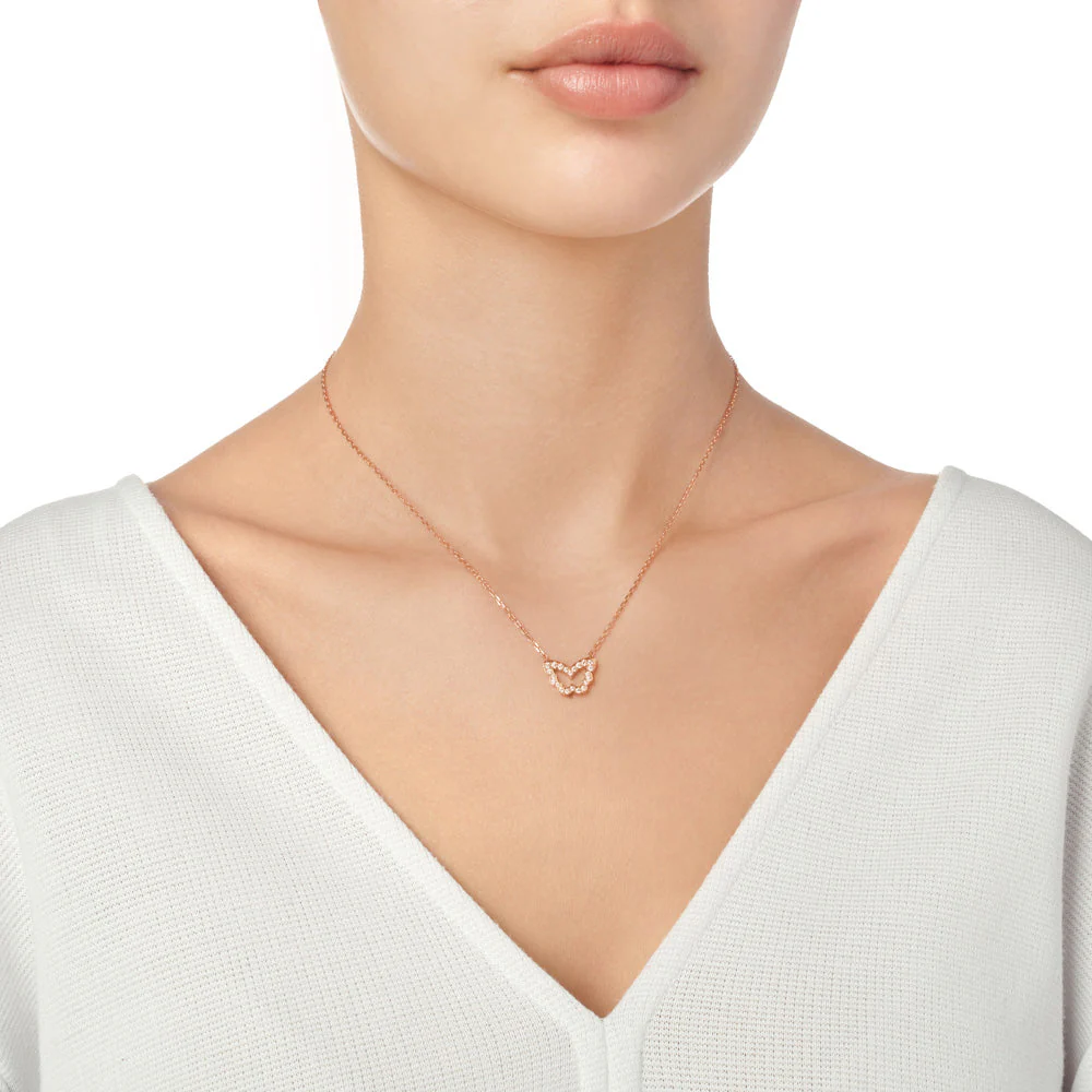 Diamond Butterfly Necklace - Image 3
