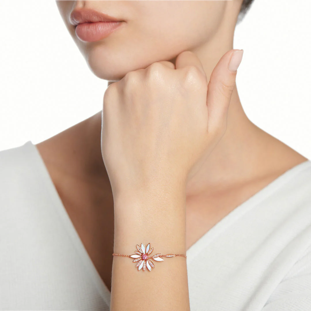 Love Me, Love Me Not Rose Gold  Small Bracelet - Image 4