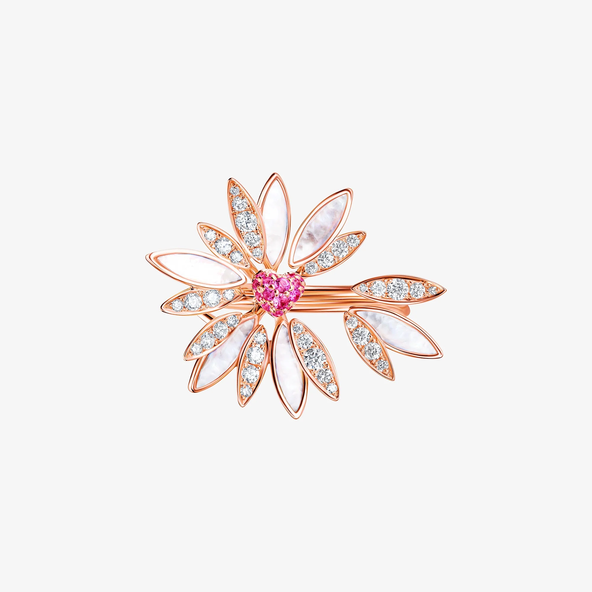 Love Me, Love Me Not Rose Gold Small Ring - Image 3