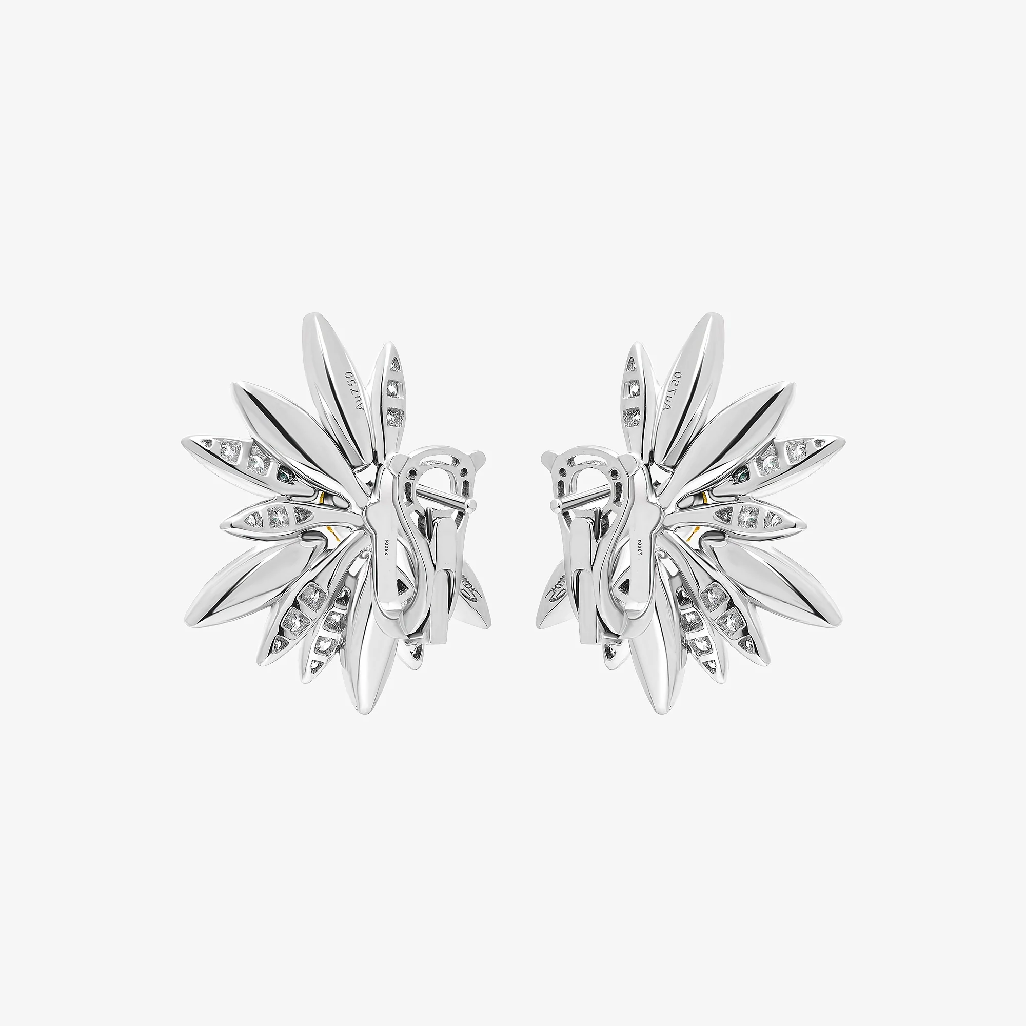 Love Me, Love Me Not White Gold Yellow Sapphire Earrings - Image 3
