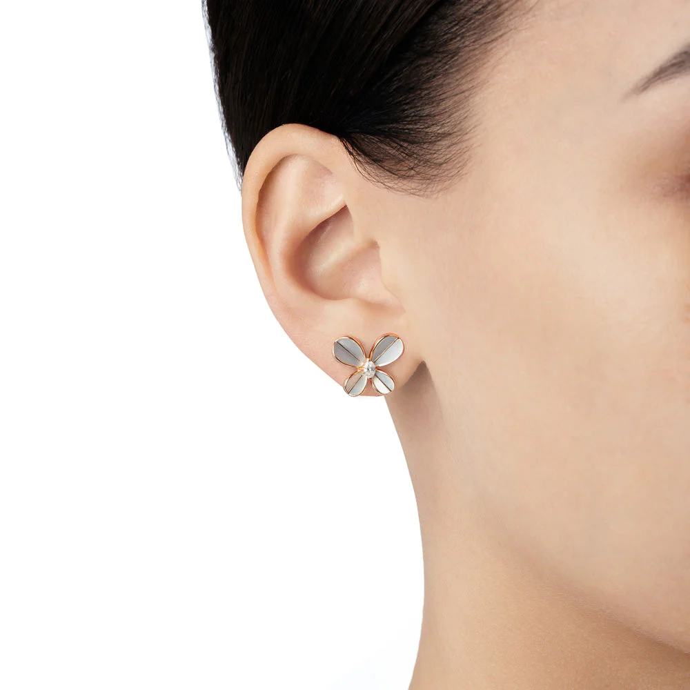 Marquise Butterfly Rose Gold Large Earring - Image 2