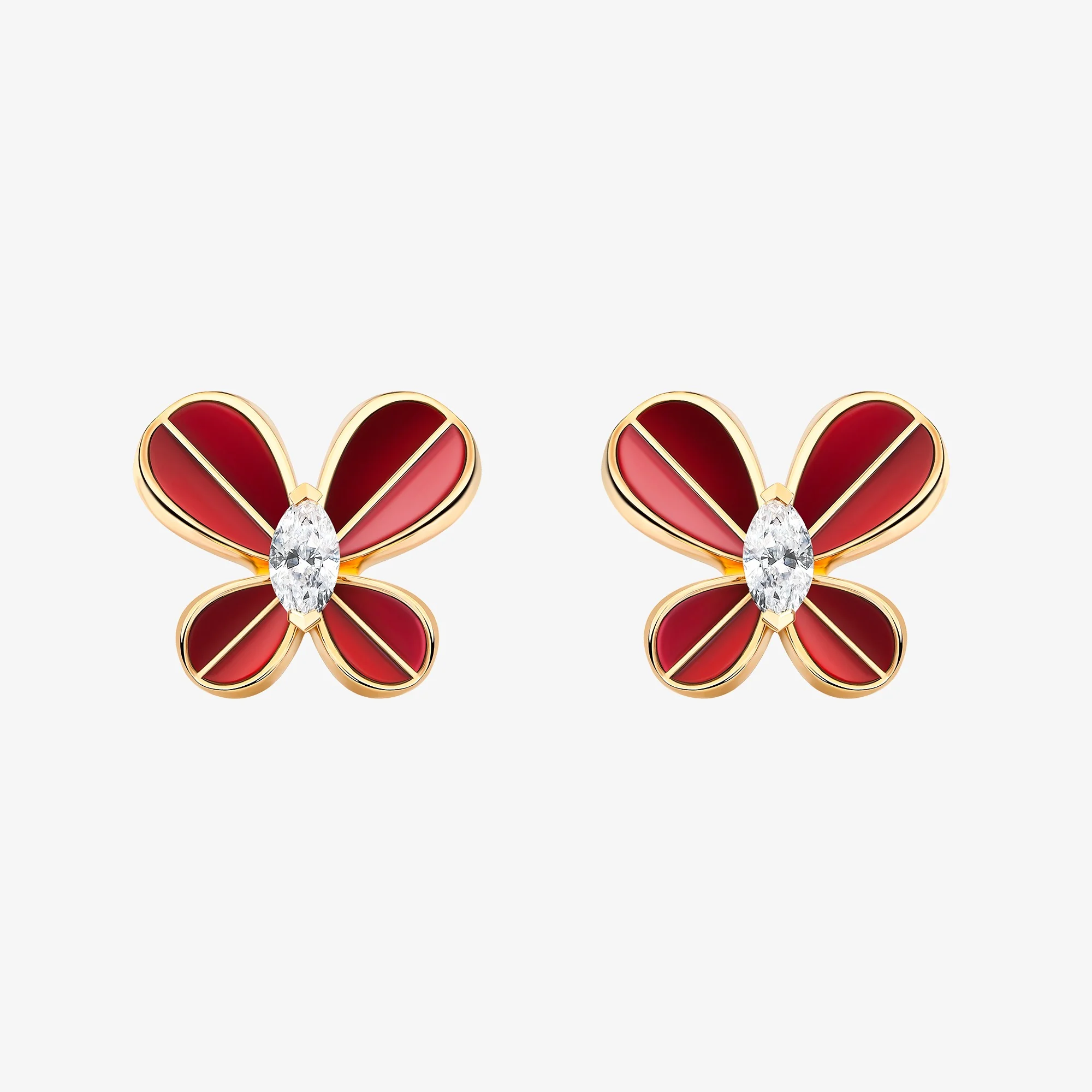 Marquise Butterfly Rose Gold Small Earring