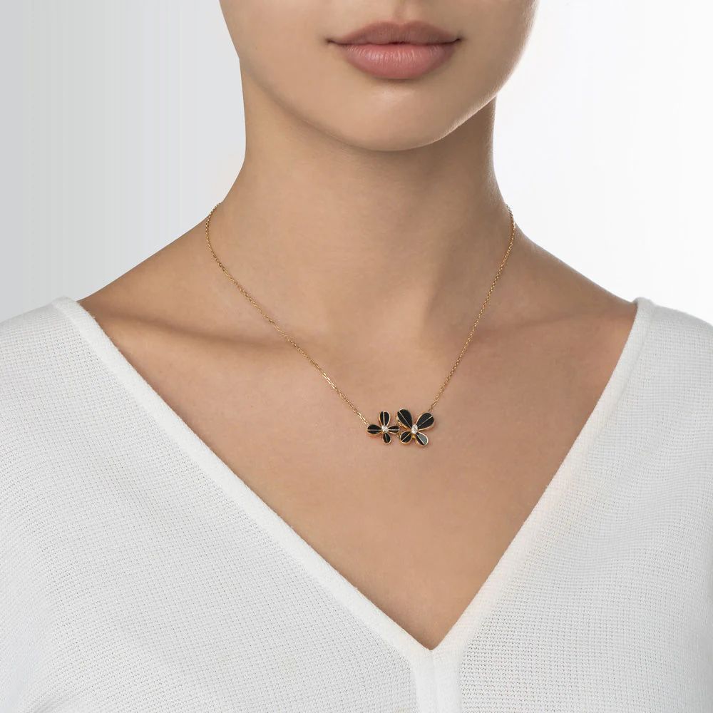 Marquise Butterfly Yellow Gold Necklace - Image 2