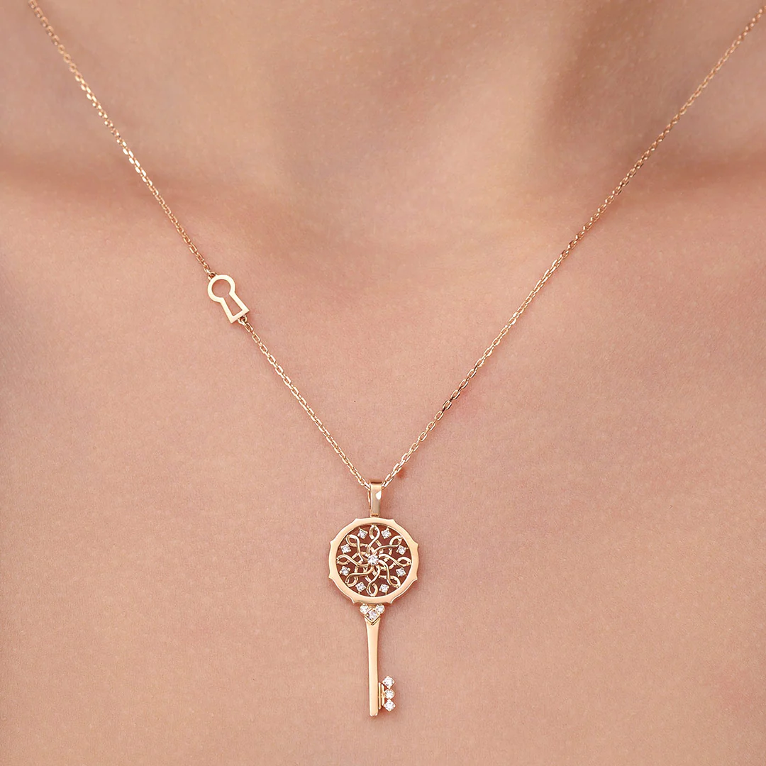 Muftah Turath Small Key Necklace - Image 4