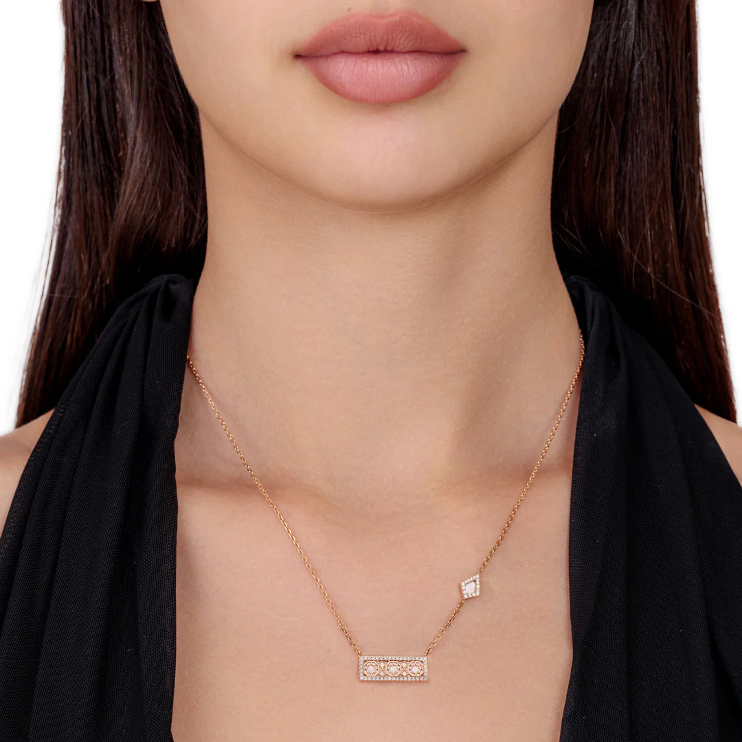 Oud Turath Small Diamond Necklace - Image 5