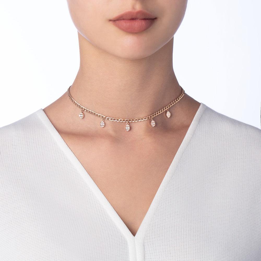 Quwa Dangling Five Oval Necklace - Image 3