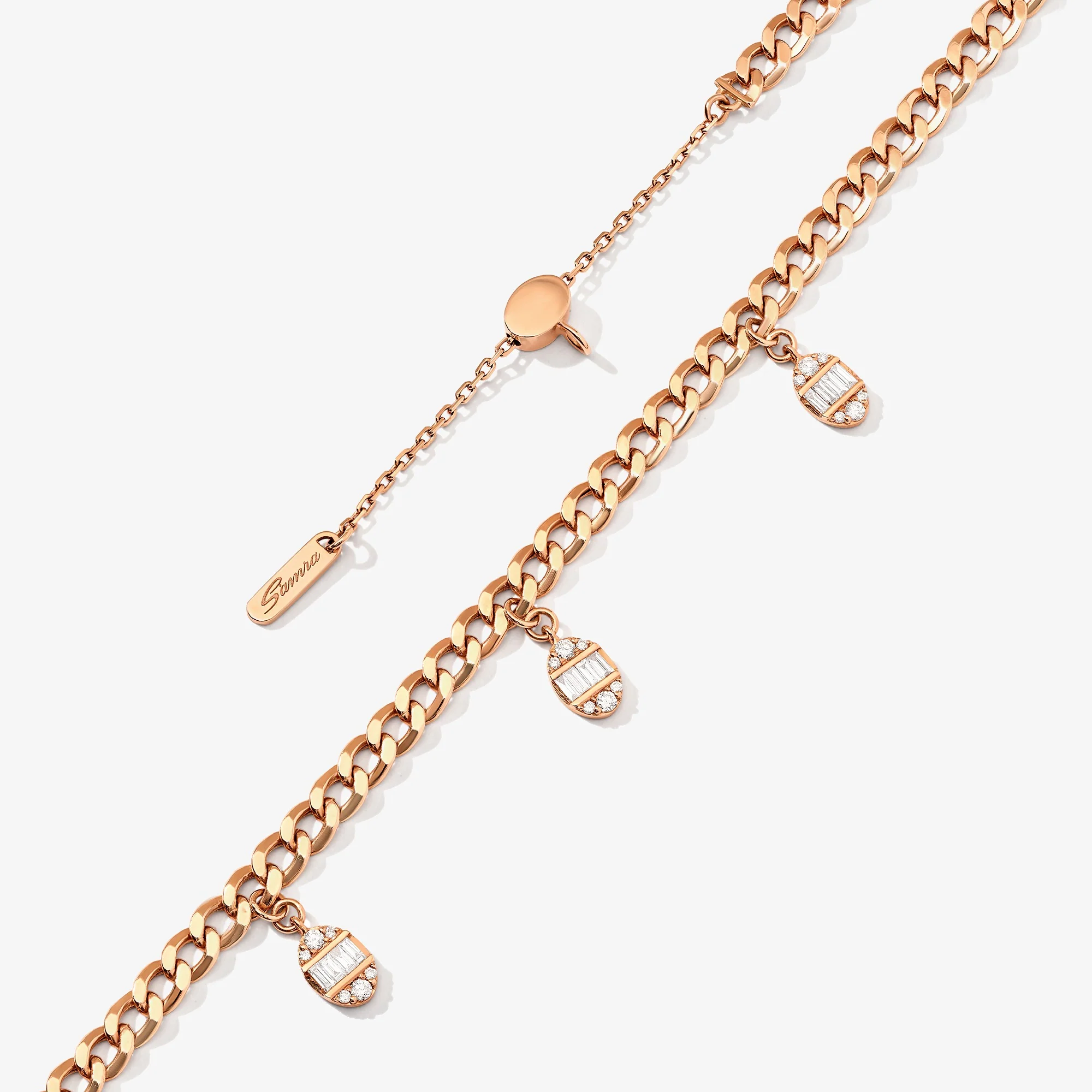 Quwa Dangling Five Oval Necklace - Image 4