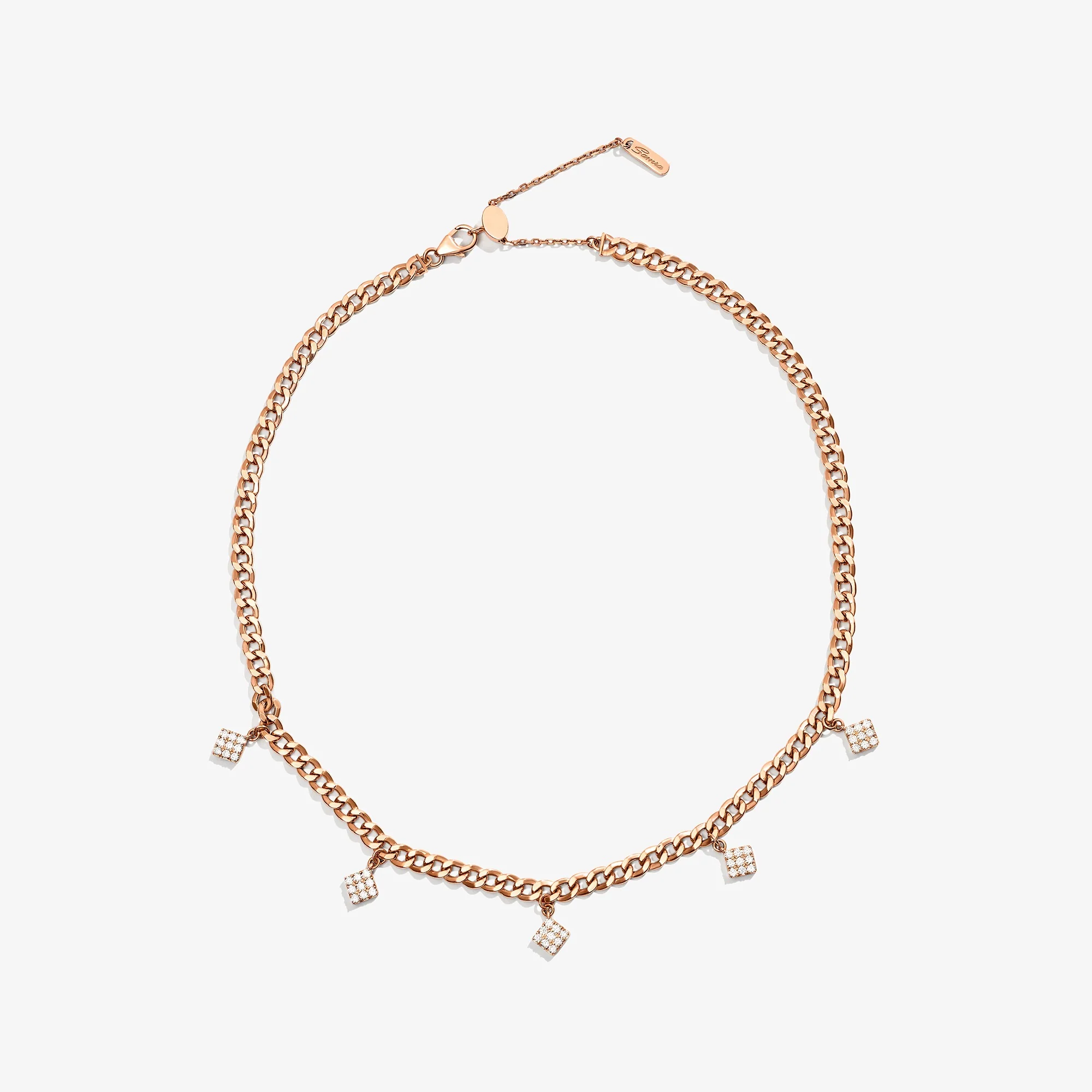 Quwa Dangling Five Square Necklace - Image 3