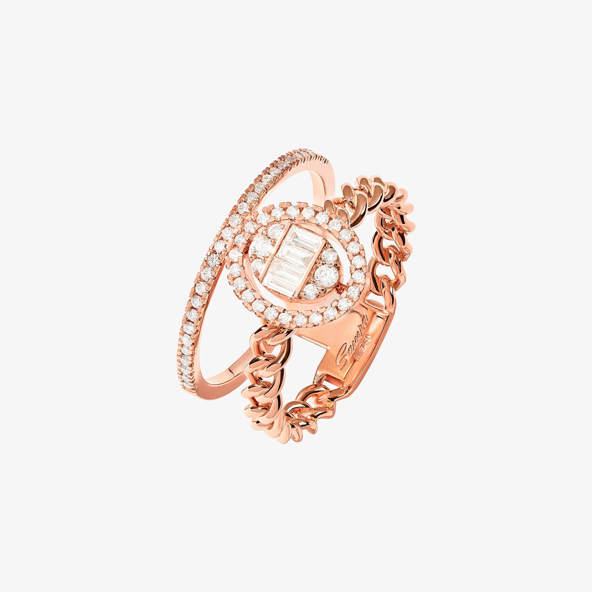 Quwa Oval Double Ring