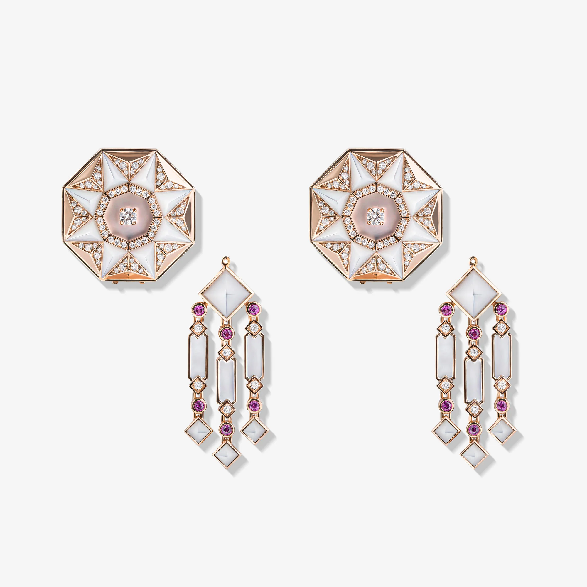 Sarh Kayan Turath Mother of Pearl Earrings