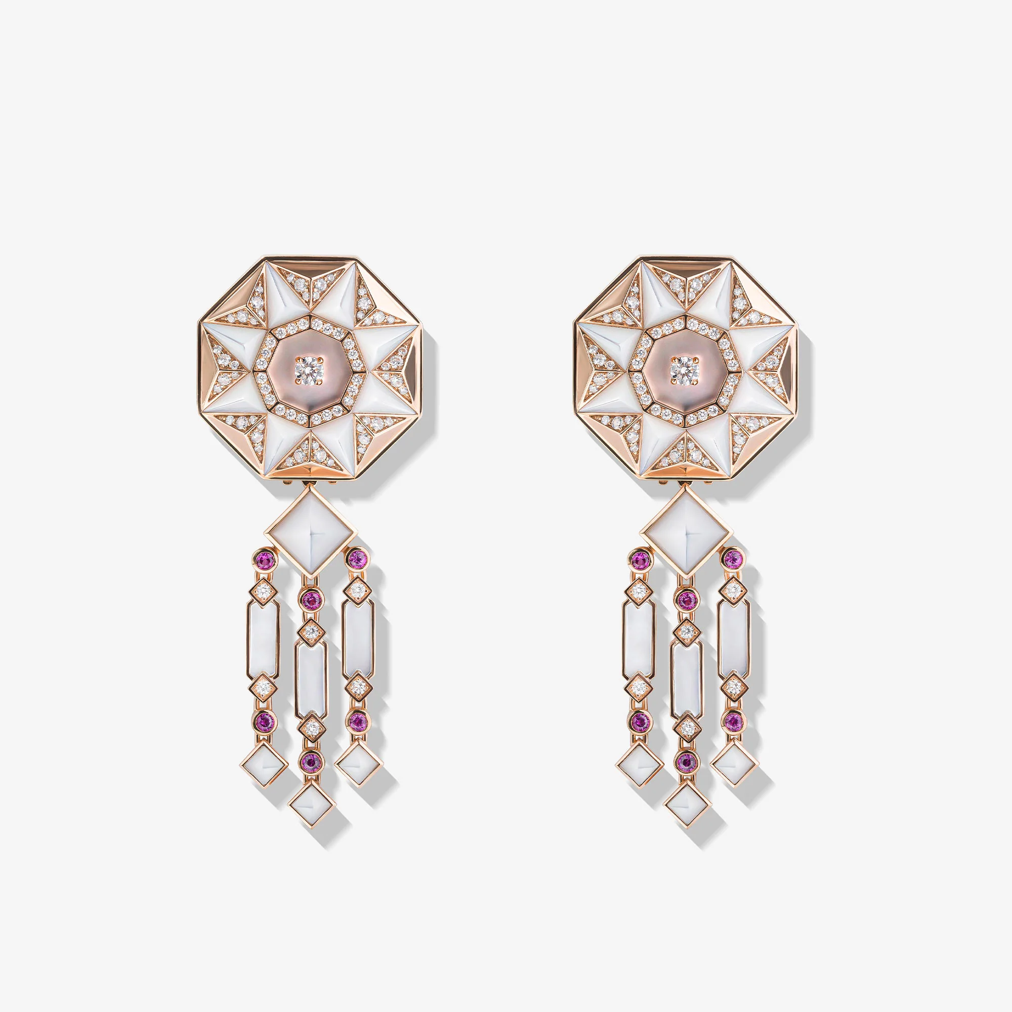 Sarh Kayan Turath Mother of Pearl Earrings - Image 2