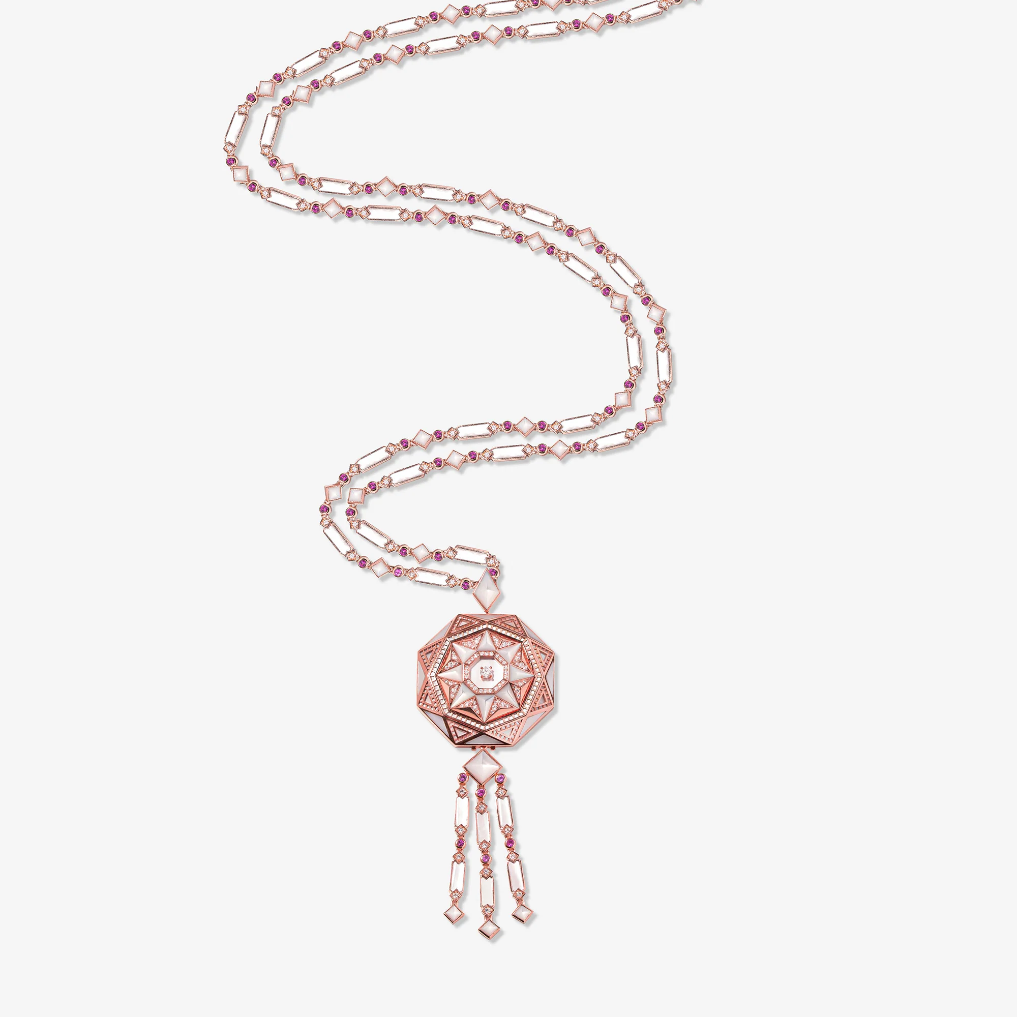 Sarh Kayan Turath Mother of Pearl Sautoir Necklace - Image 3