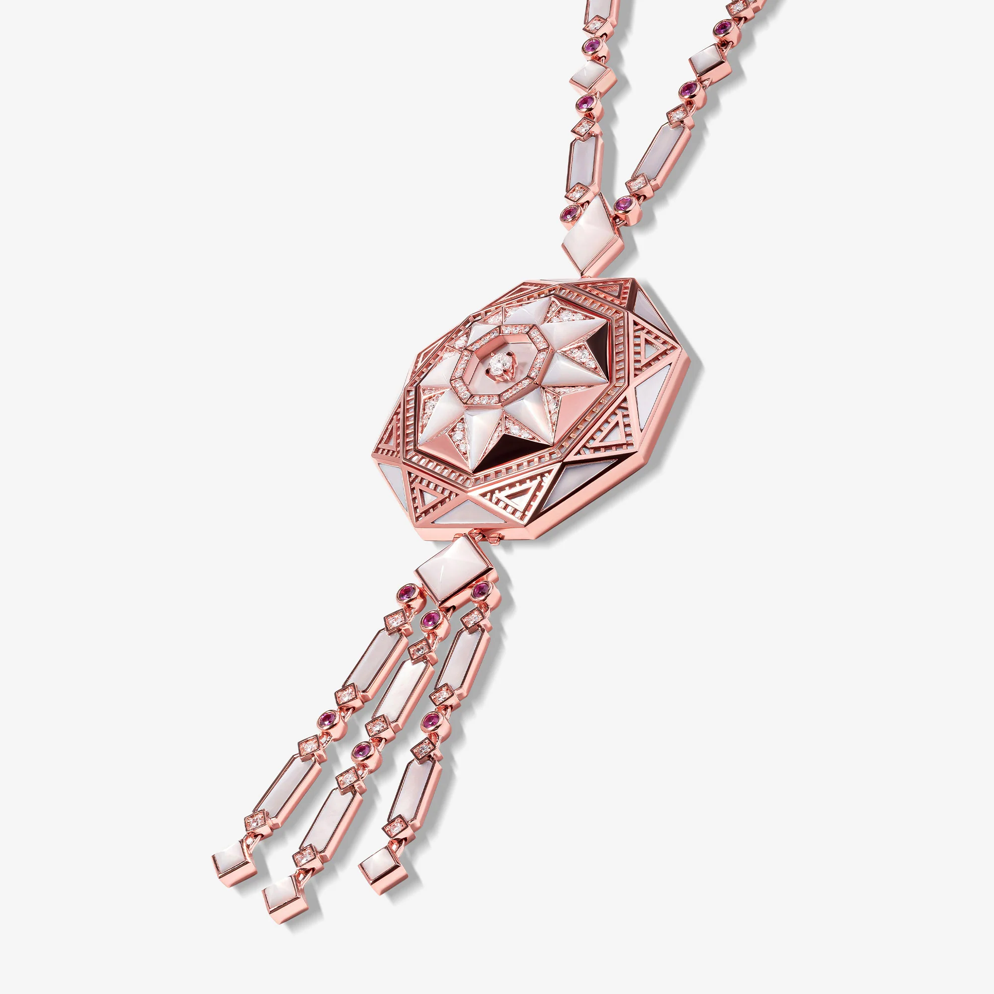 Sarh Kayan Turath Mother of Pearl Sautoir Necklace - Image 4