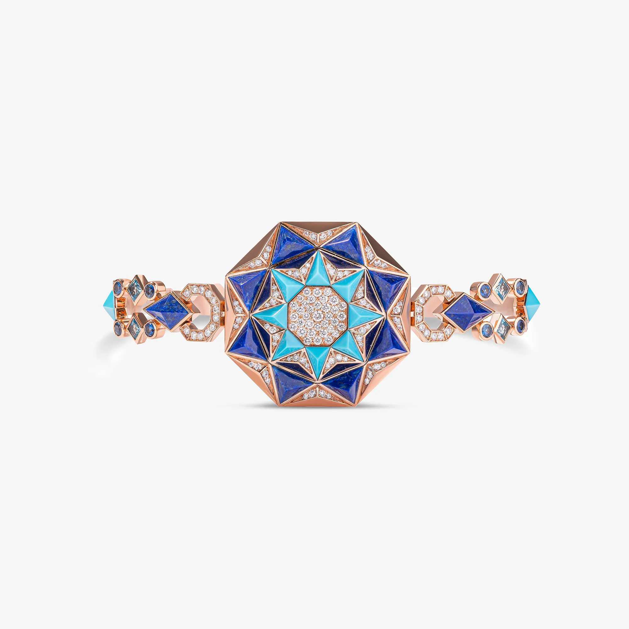 Sarh Turath Turquoise & Lapis Bracelet