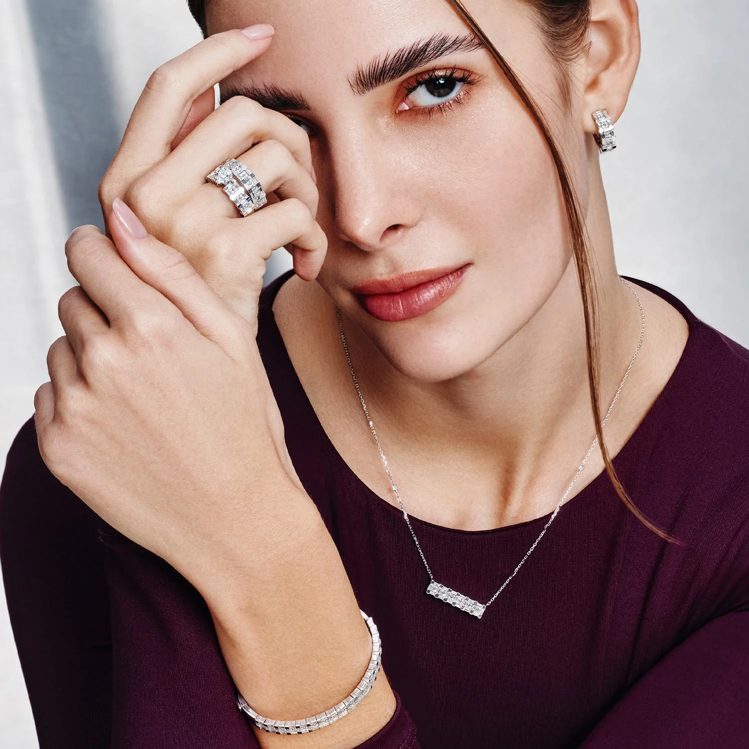 Splendore White Gold Diamond Ring - Image 2