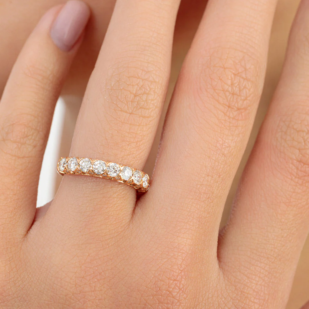 Thalj Rose Gold Diamond Ring - Image 4