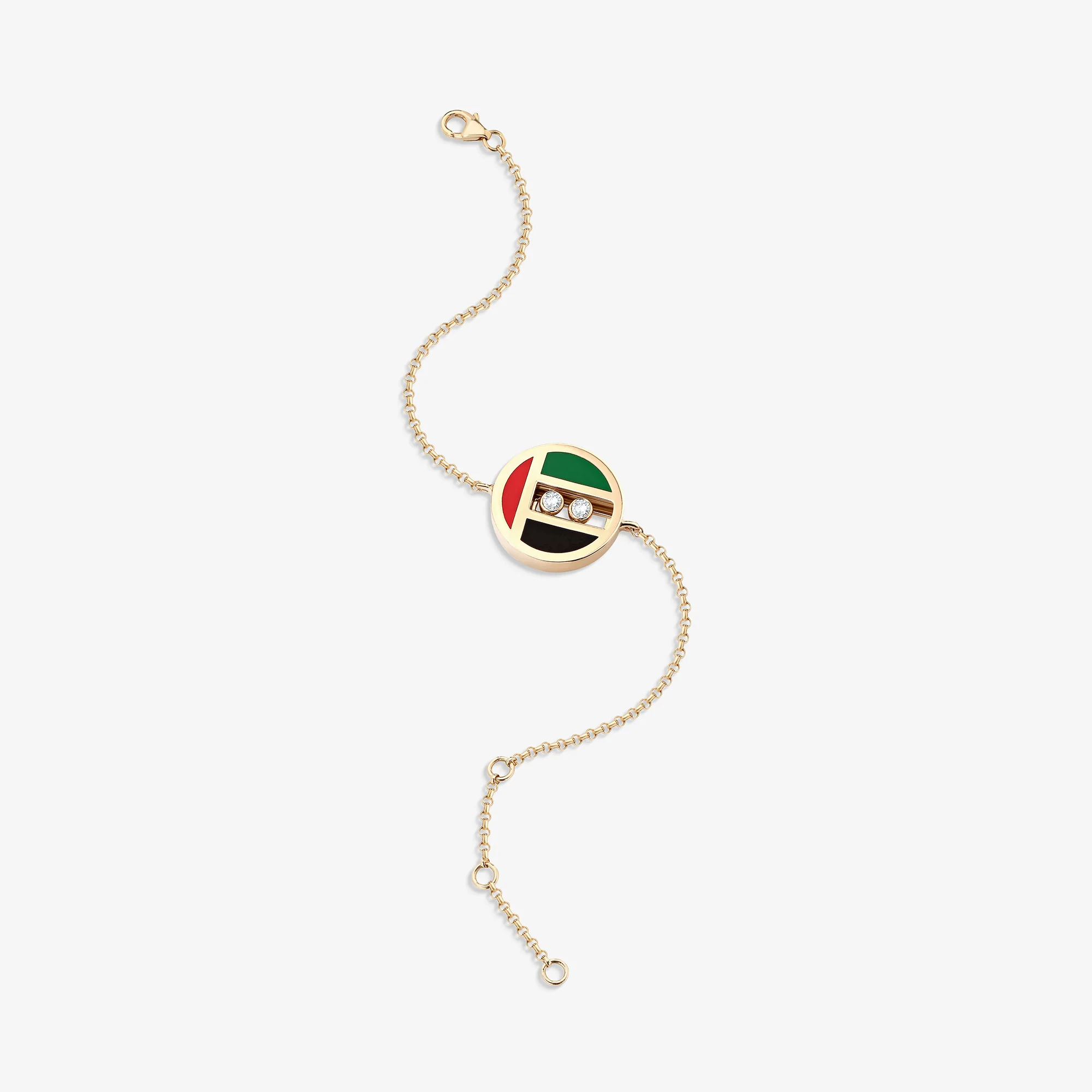 UAE Edition Round Shape Sliding Diamonds - Image 3