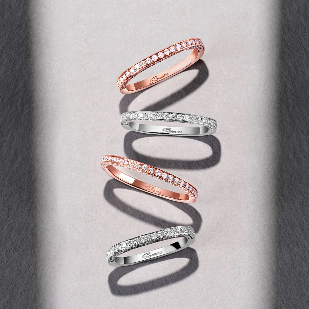 Wid Rose Gold Diamond Band - Image 5