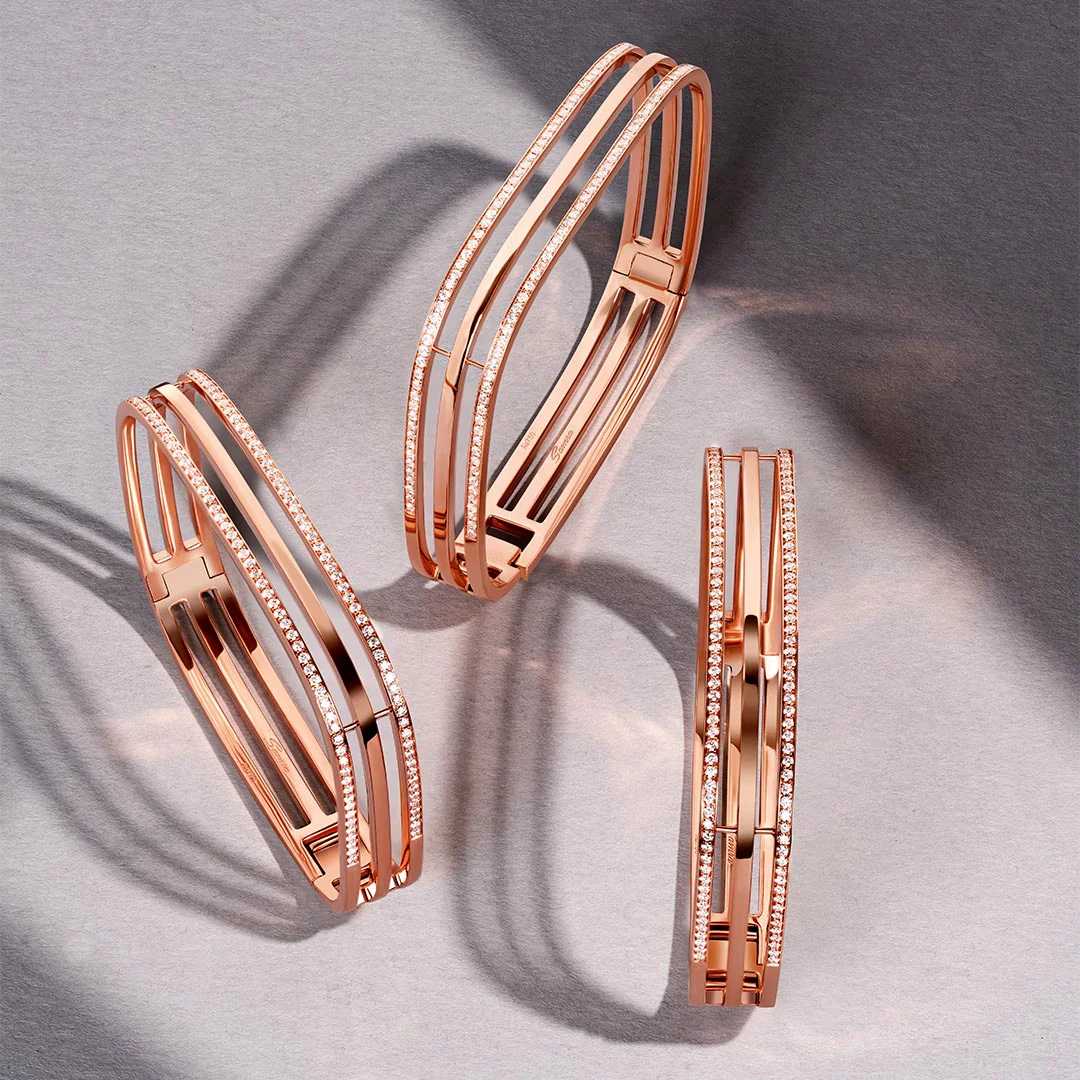 Wid Rose Gold Diamond Bangle - Image 5