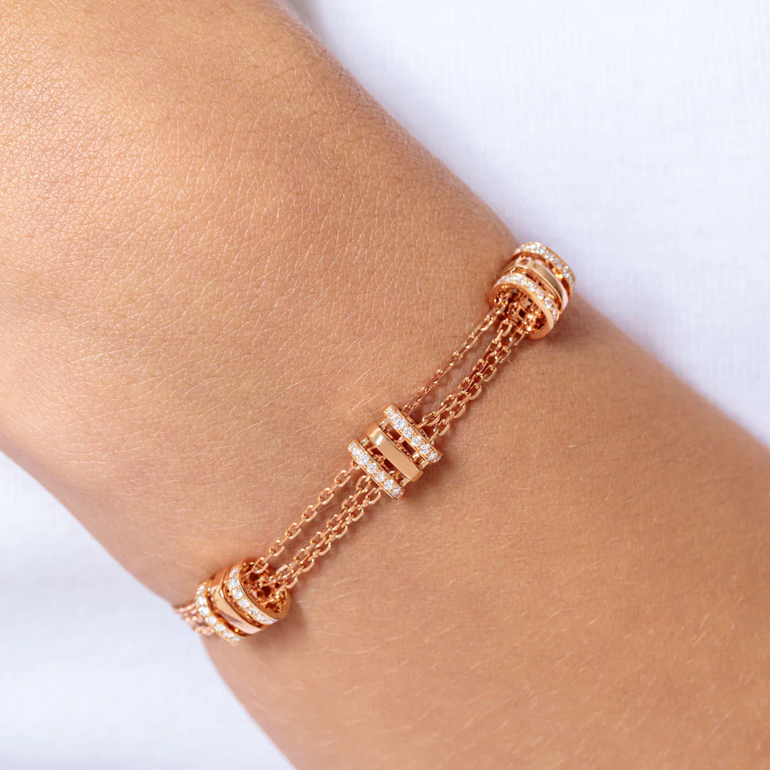 Wid Rose Gold Diamond Bracelet - Image 5