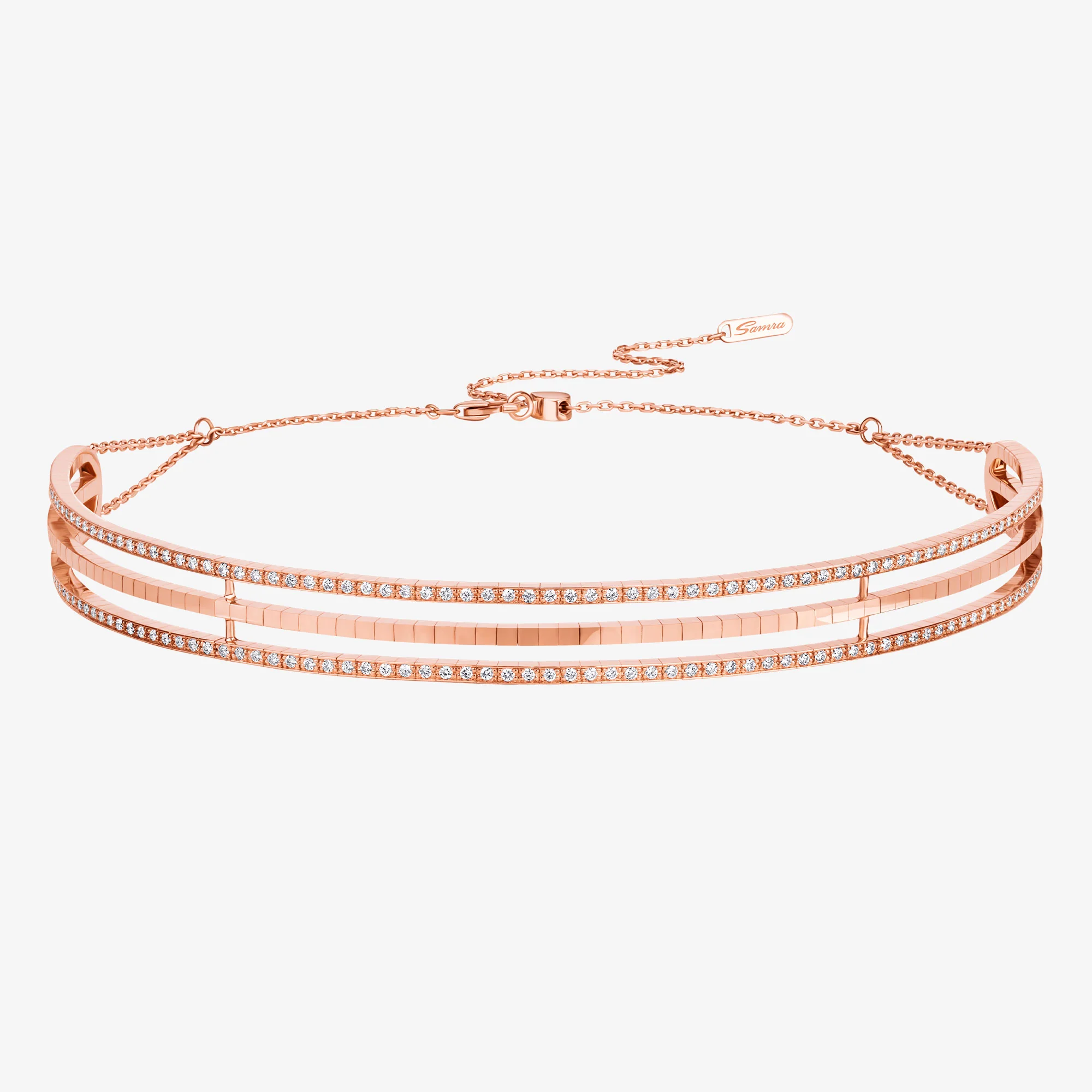 Wid Rose Gold Diamond Choker